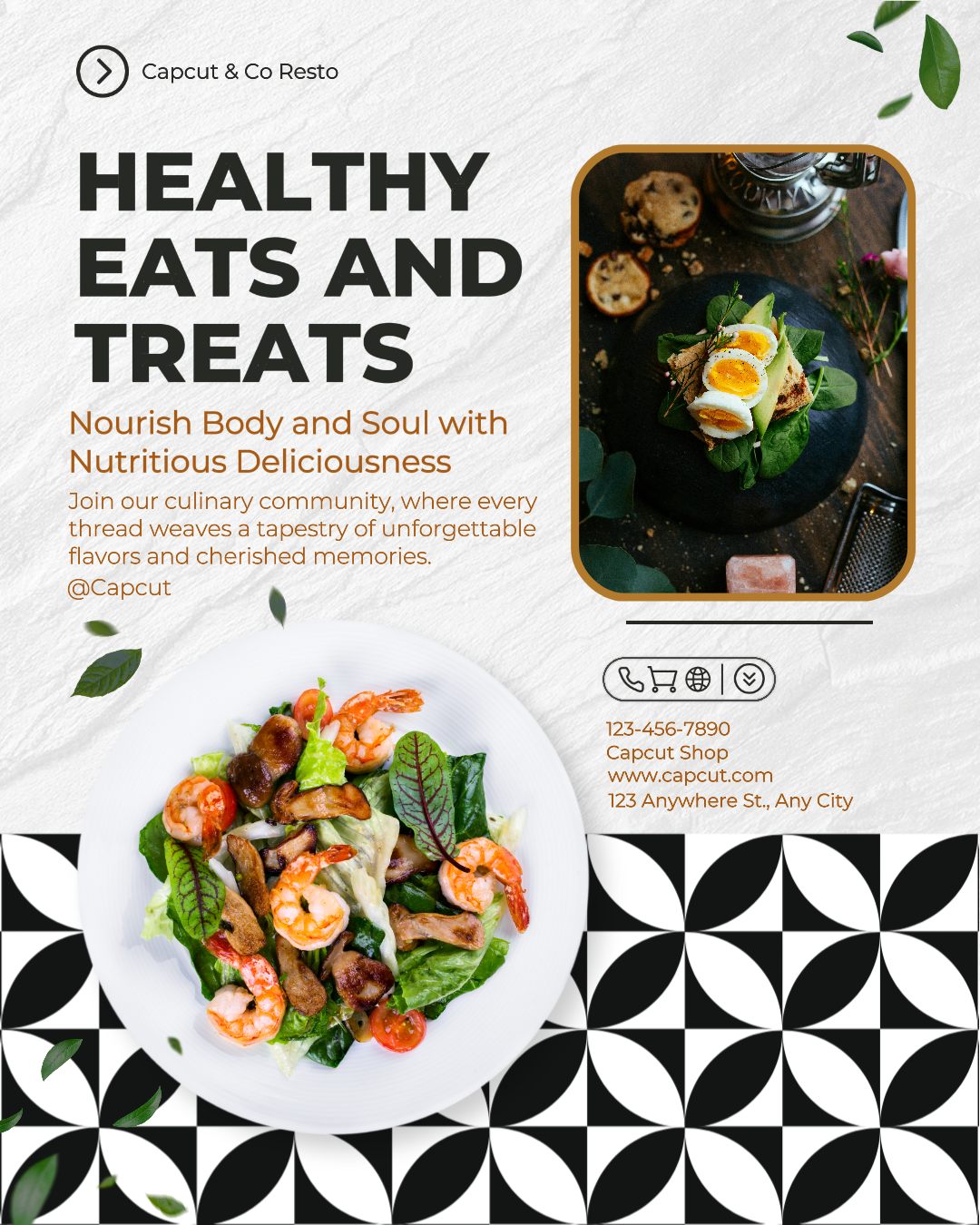 Healty Eat Instagram Post Elegant