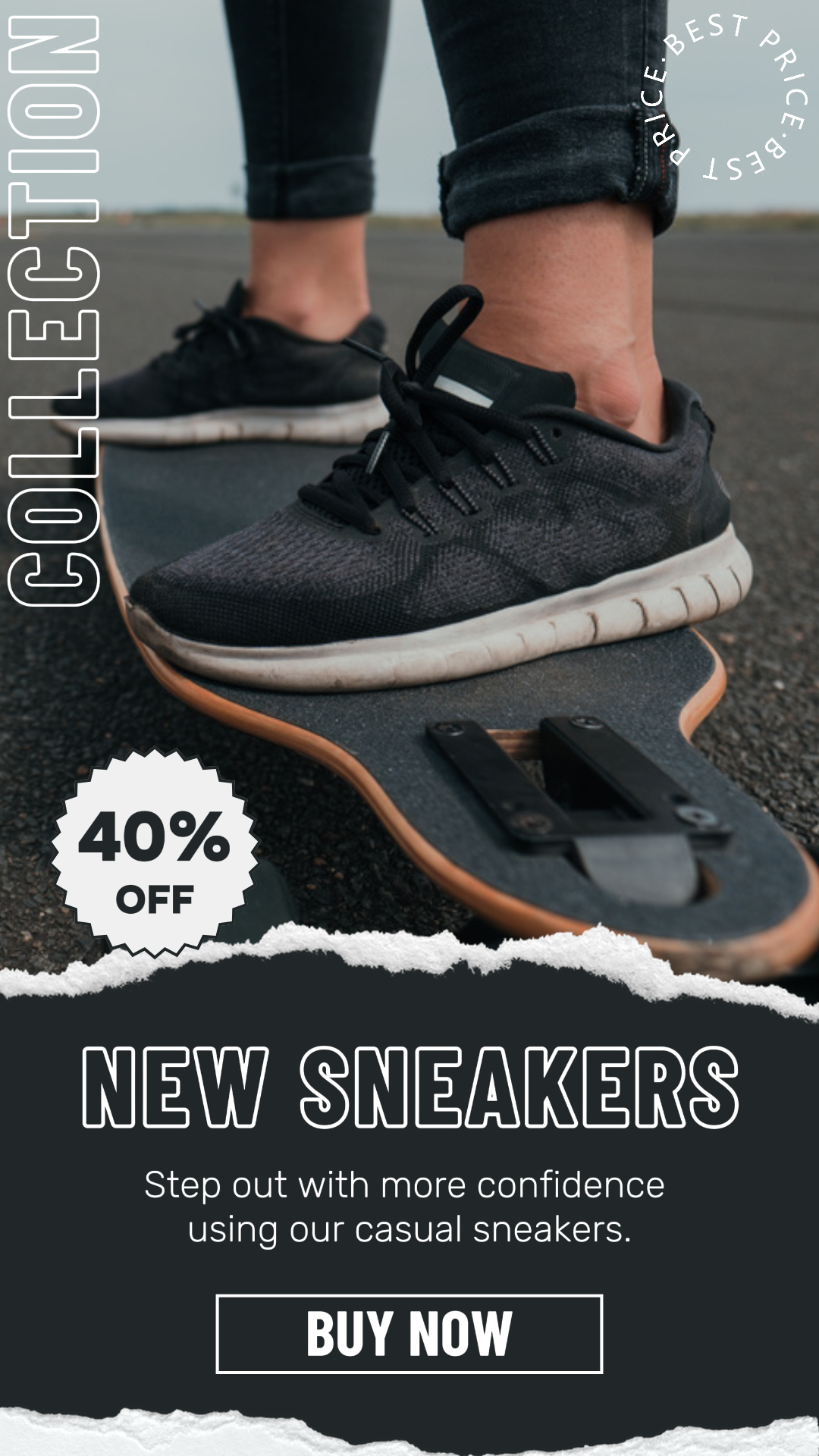 Vêtements et chaussures - Affiche marketing TikTok Post