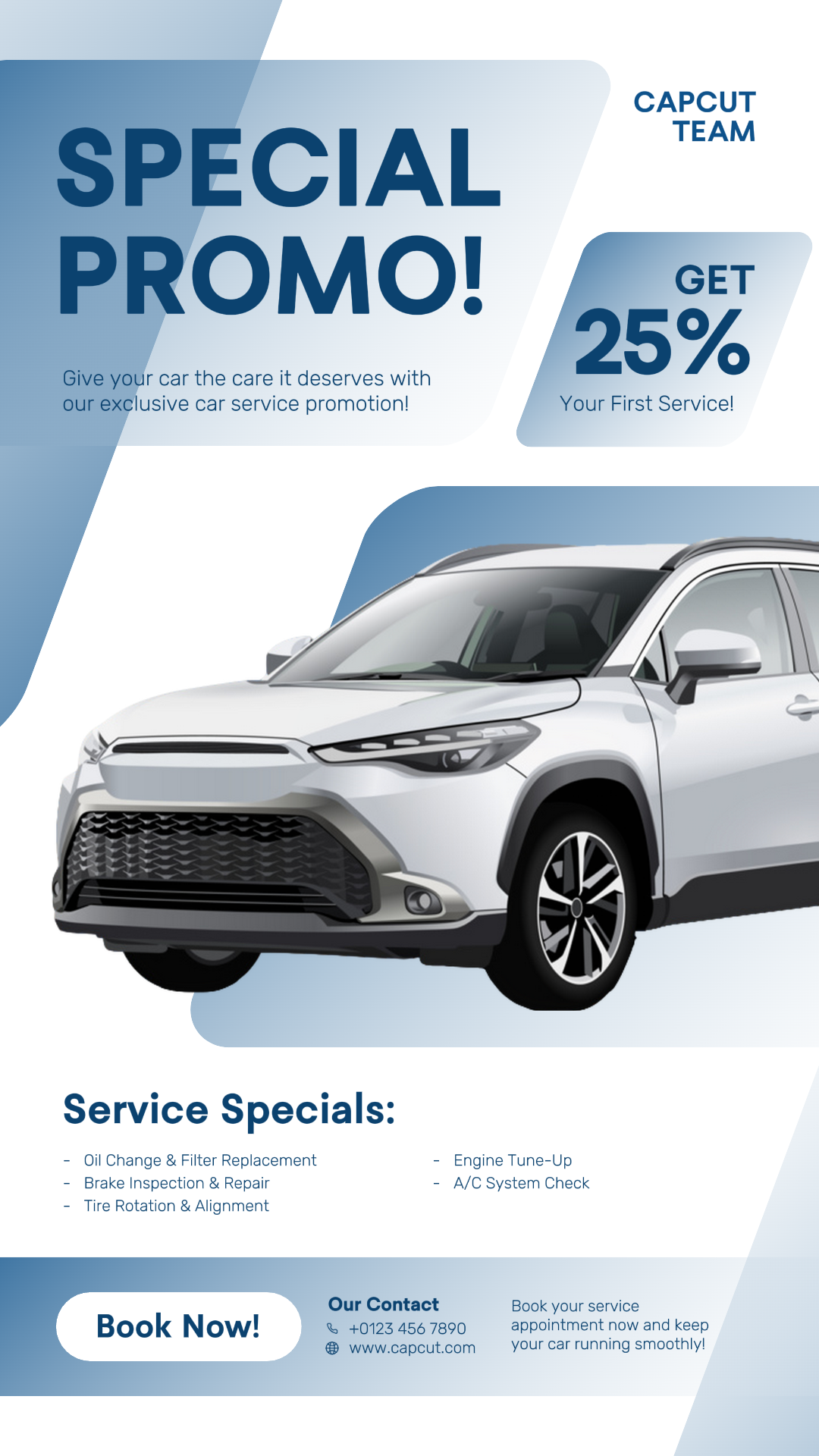 Poster Pemasaran Mobil Promosi Layanan Mobil Instagram Story Gaya Modern