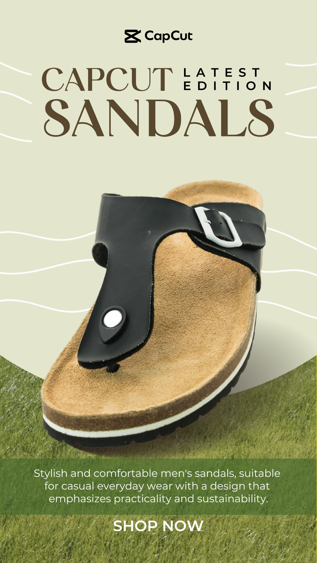 Marketing Sandals Shoes Instagram Story Green