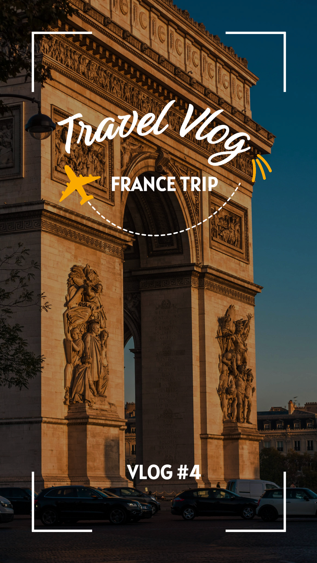 Image Template Tiktok Thumbnail Travel Vlog France Trip
