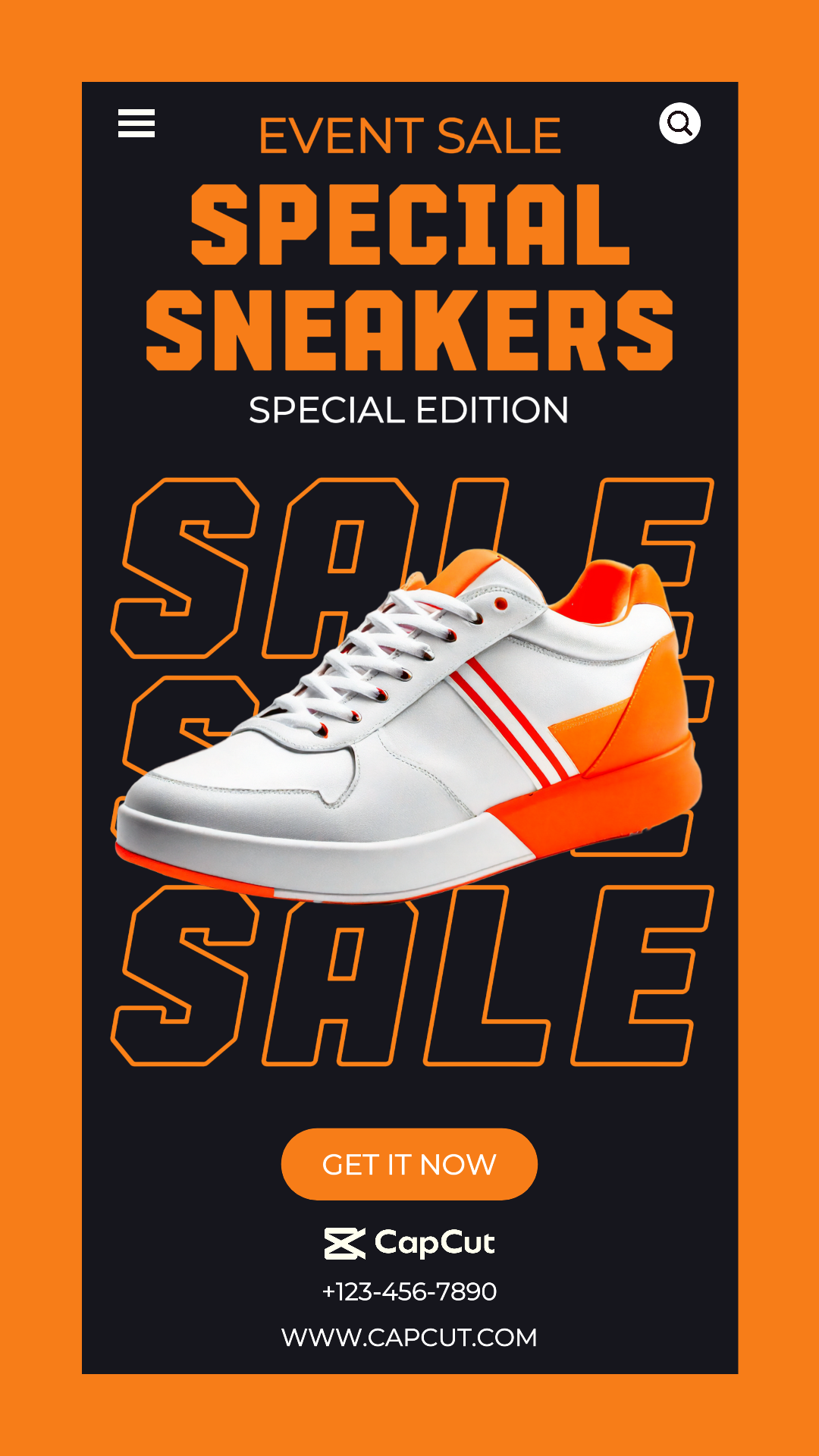 Venda de tênis edição especial tiktok story