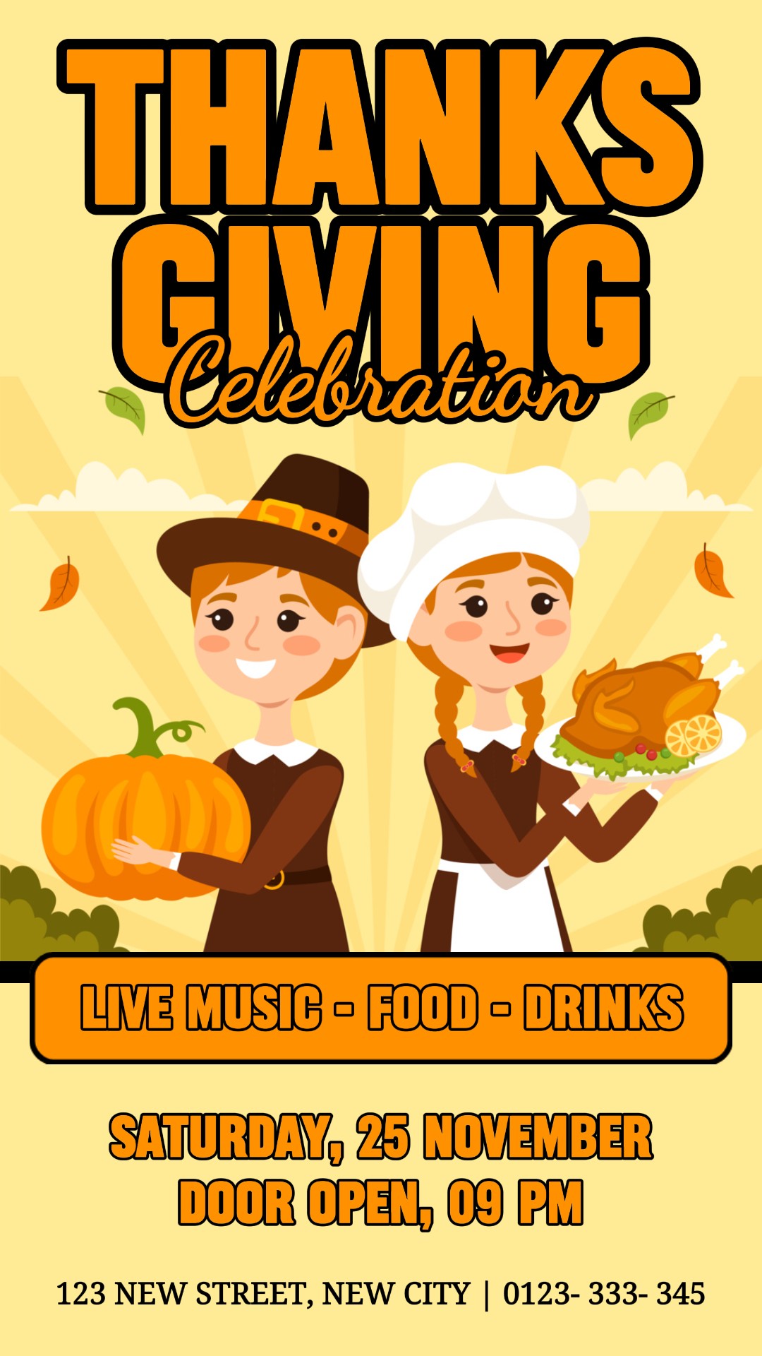 Undangan Perayaan Thanksgiving Kisah Instagram