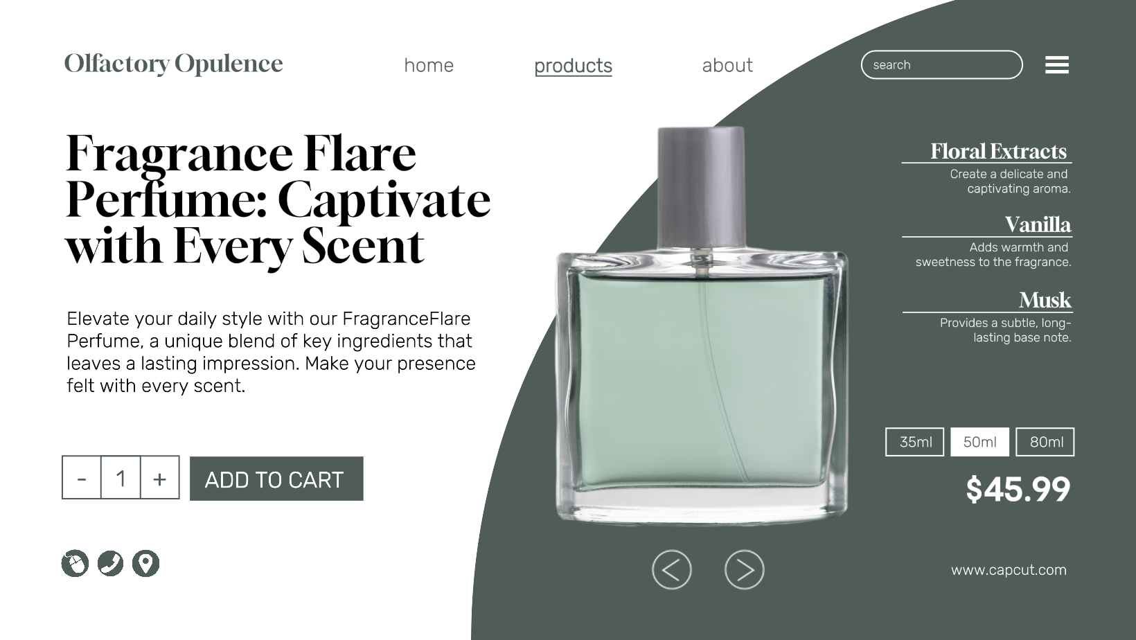 Parfum DIsplay Hijau UI Sampul Facebook