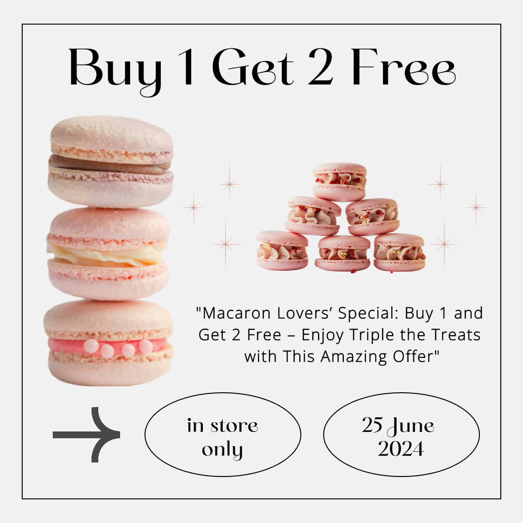 Lebensmittel und Getränke Instagram Post Marketing Kaufen Sie 1 und erhalten Sie 3 Macaron 