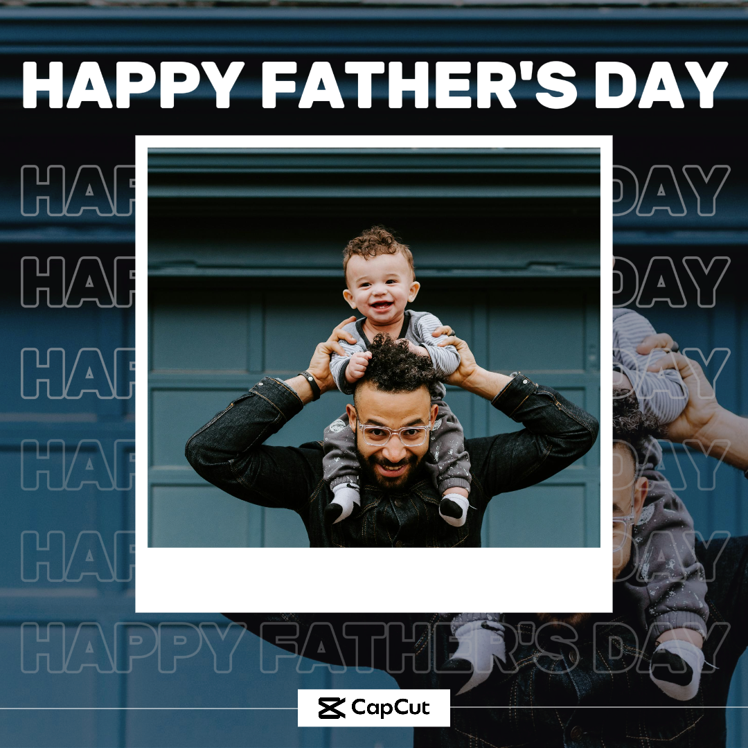 Vatertag Allgemeine Industrie Instagram Post Weiß Polaroid Einfach