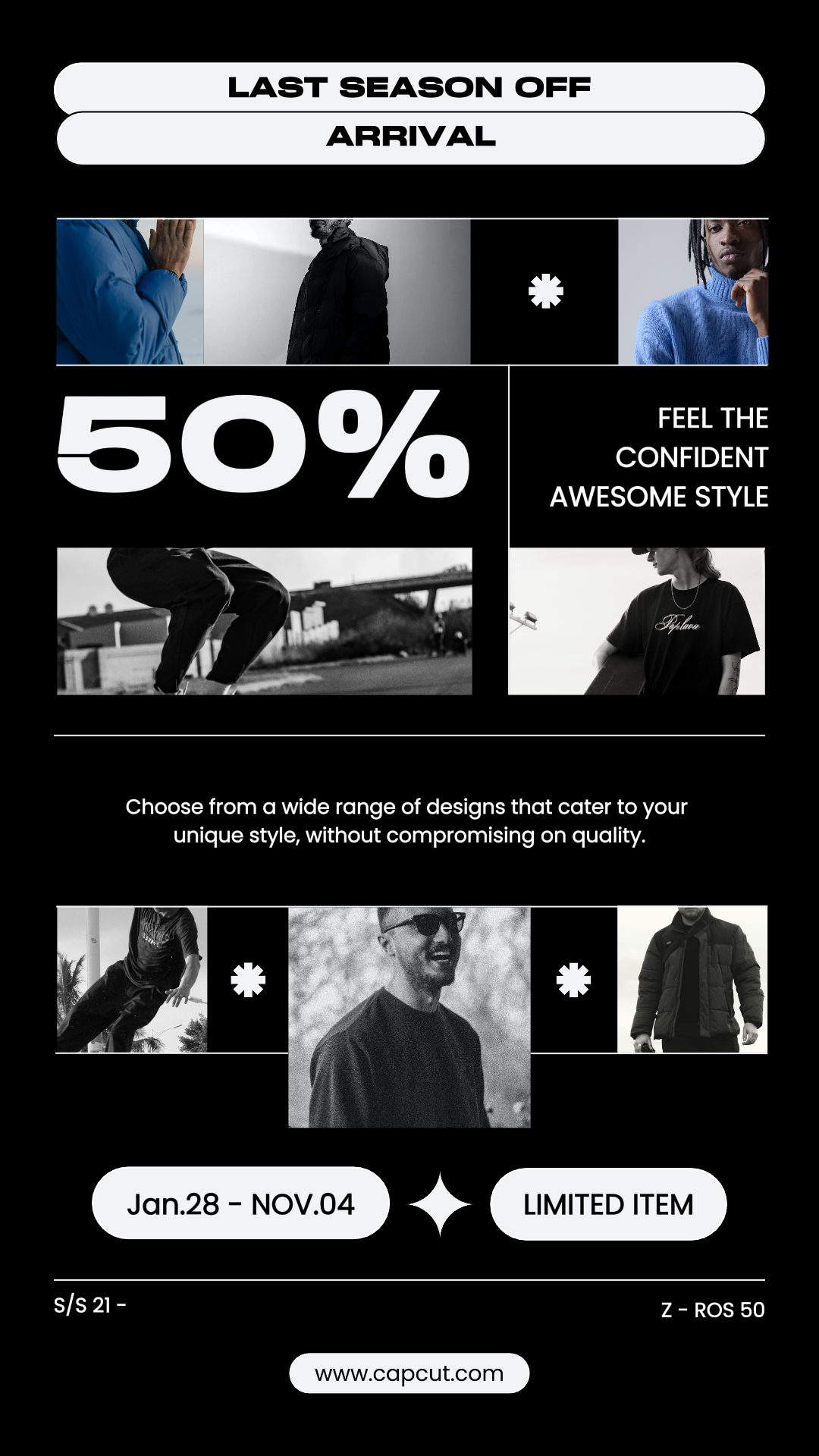 Preto E Branco Moda Minimalis Moderna