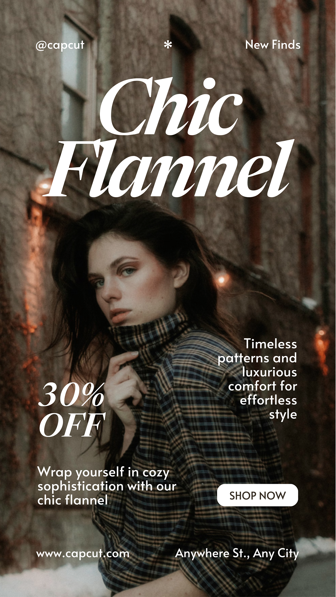 Poster Pemasaran Pakaian Kisah Instagram Halus