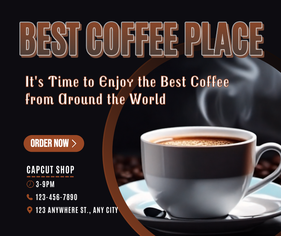 Food and Beverage Coffee Place Promo Facebook Post