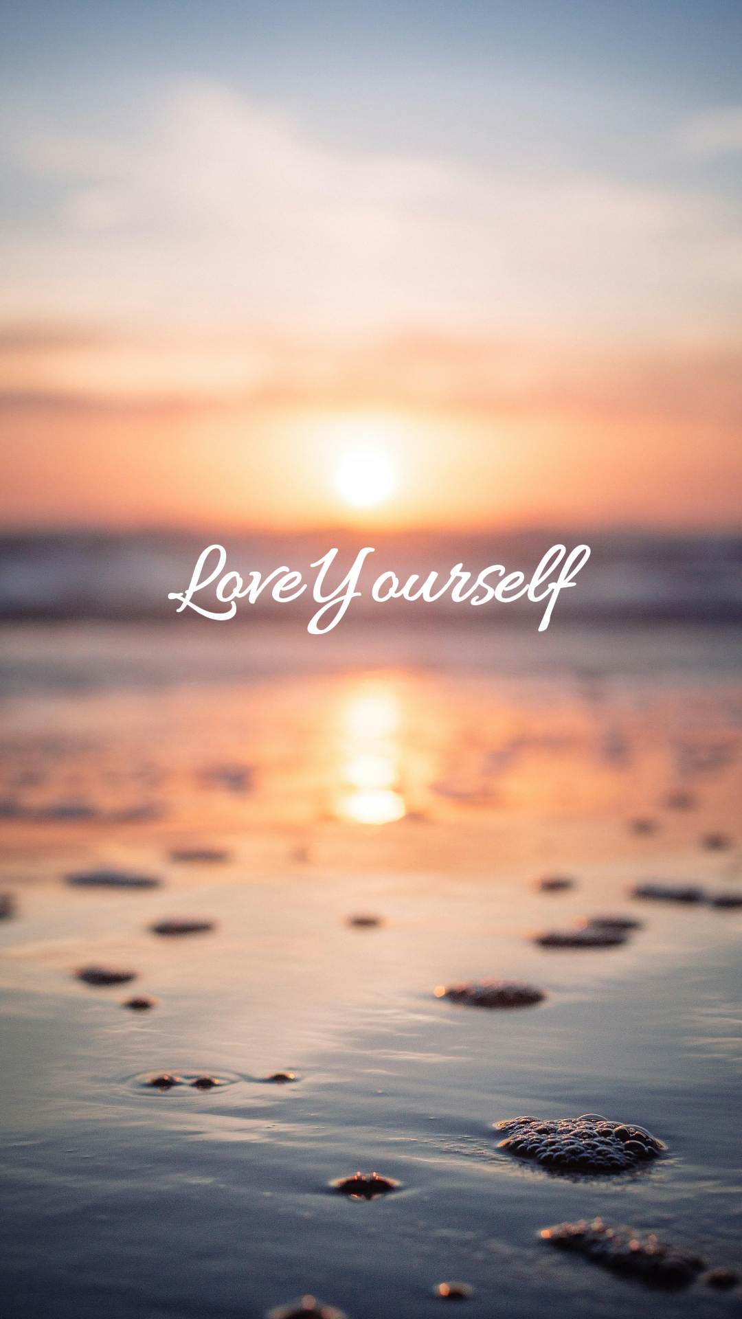 Wallpaper Kreatives Poster Love Yourself Instagram Story Ästhetischer Stil