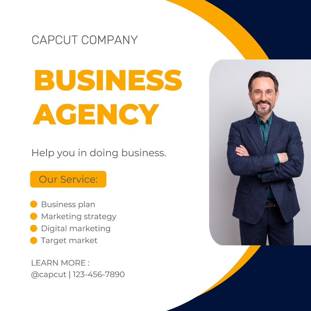 Business Webinar Instagram Post Blue Modern