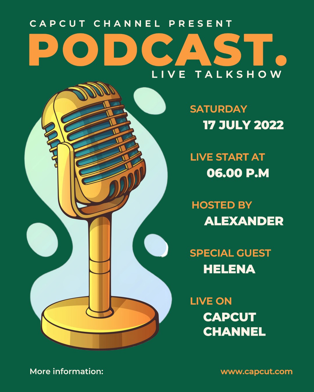 Unterhaltung Podcast Live Talkshow Promotion