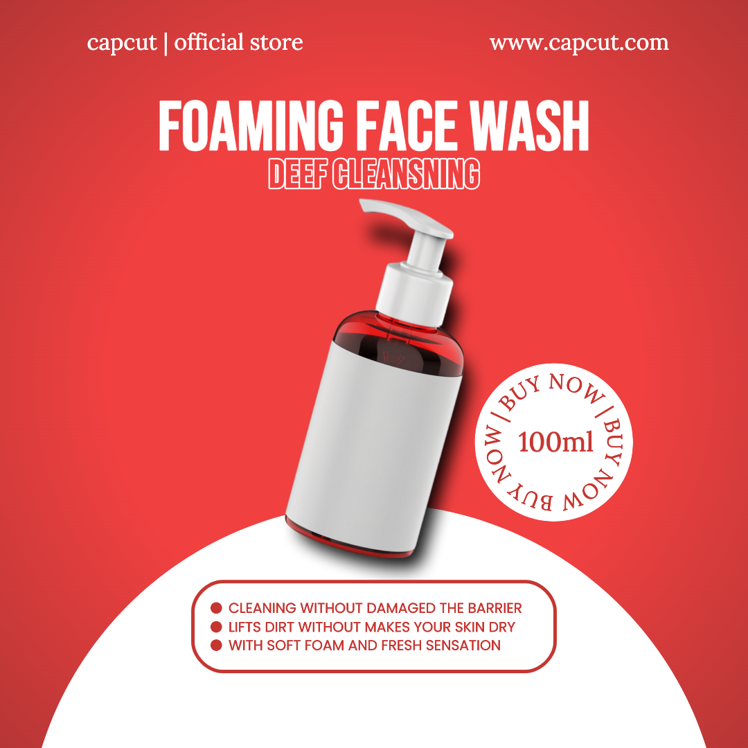 Beleza e cuidados pessoais - lavagem facial com espuma