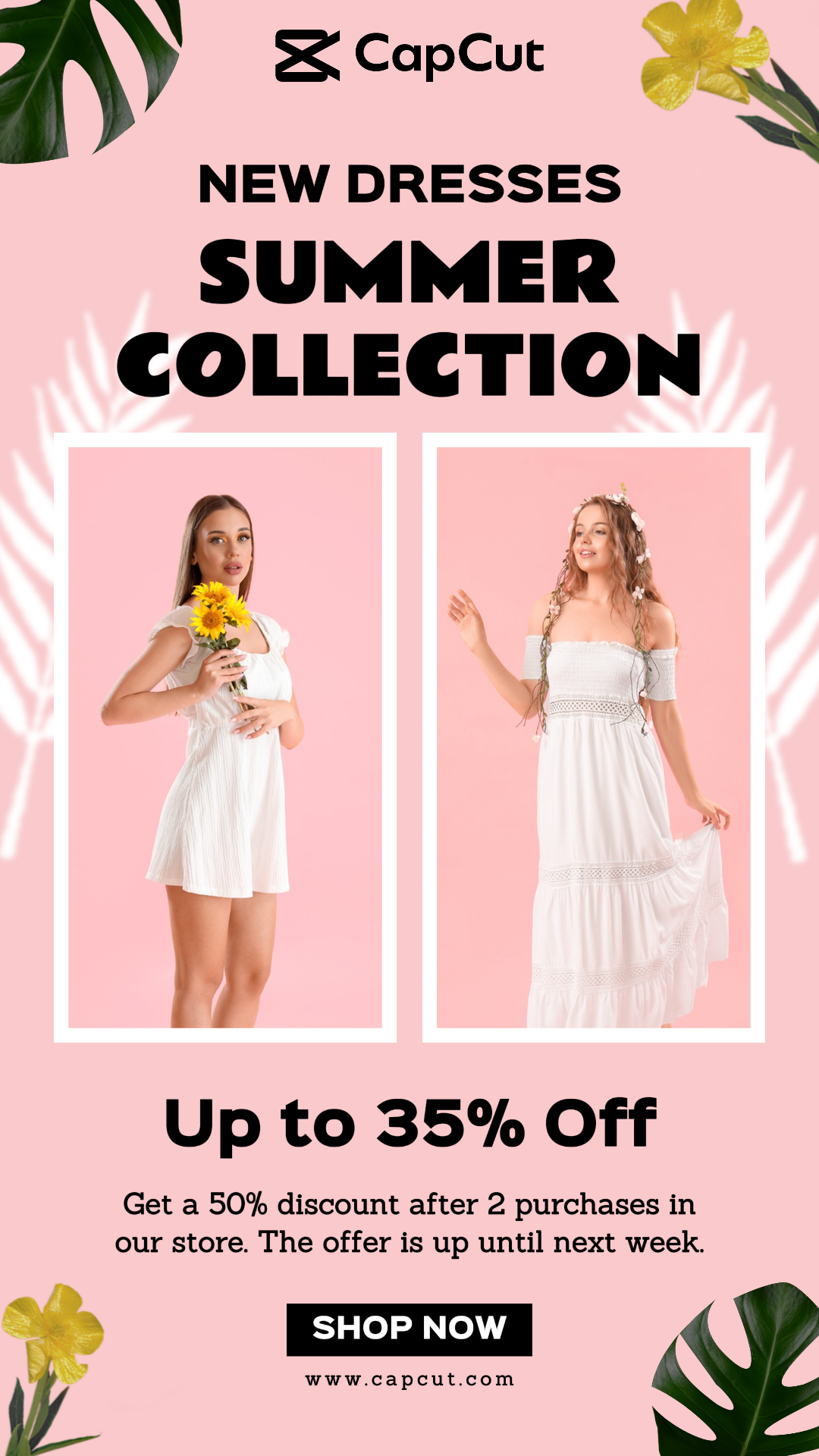 Ropa y Zapatos Rosa Nuevos Vestidos Colección Verano Venta Instagram Story