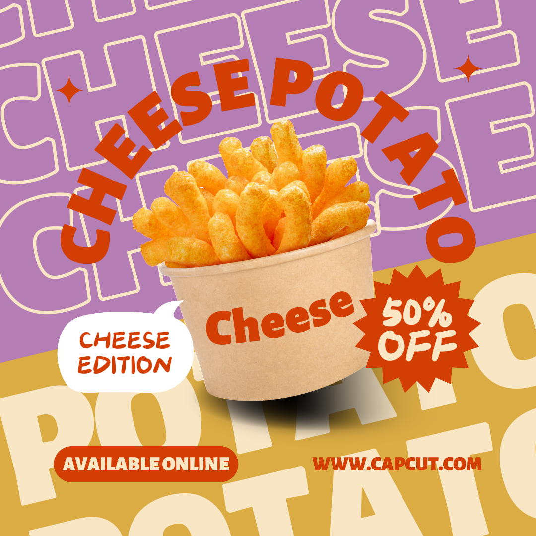 치즈 포테이토 프로모션 인스타그램 게시물