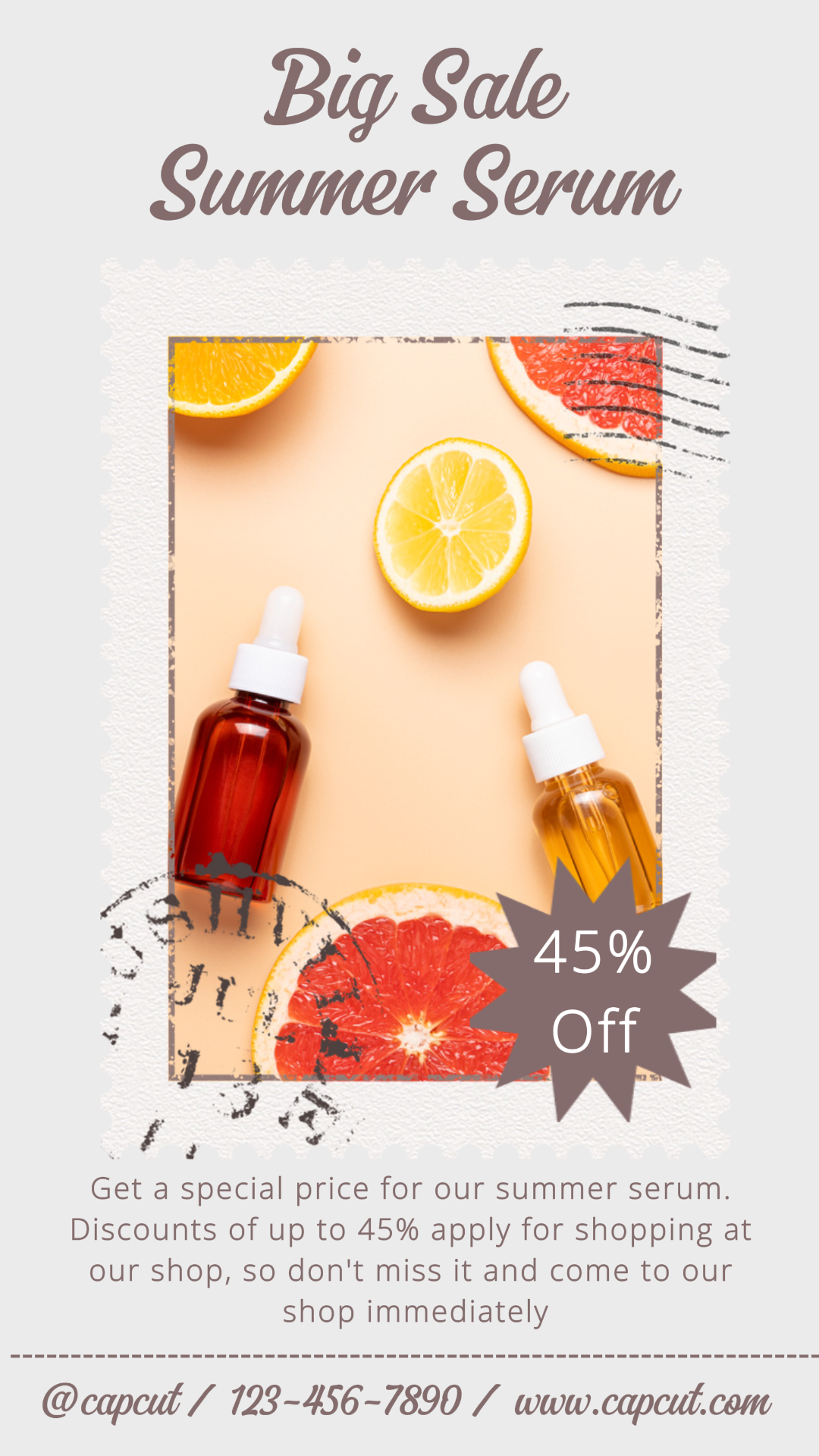 Cuidado De Belleza Historia De Instagram Gran Venta Hasta Un 45% De Suero De Verano 