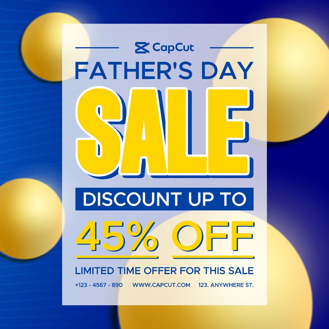 Poster Pemasaran Hari Ayah Posting Media Sosial Modern