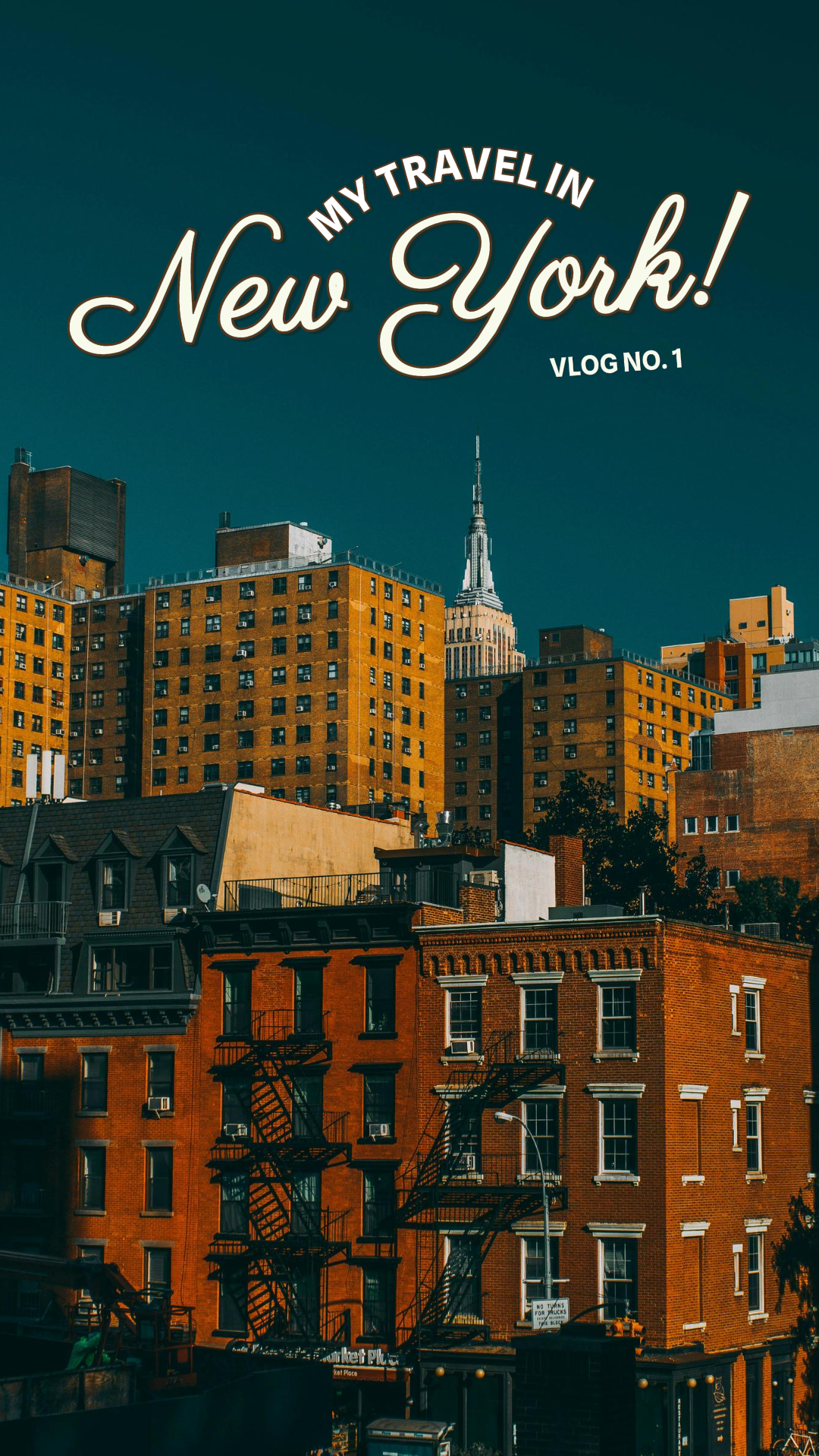 Travel Creative Poster TikTok New York Vlog