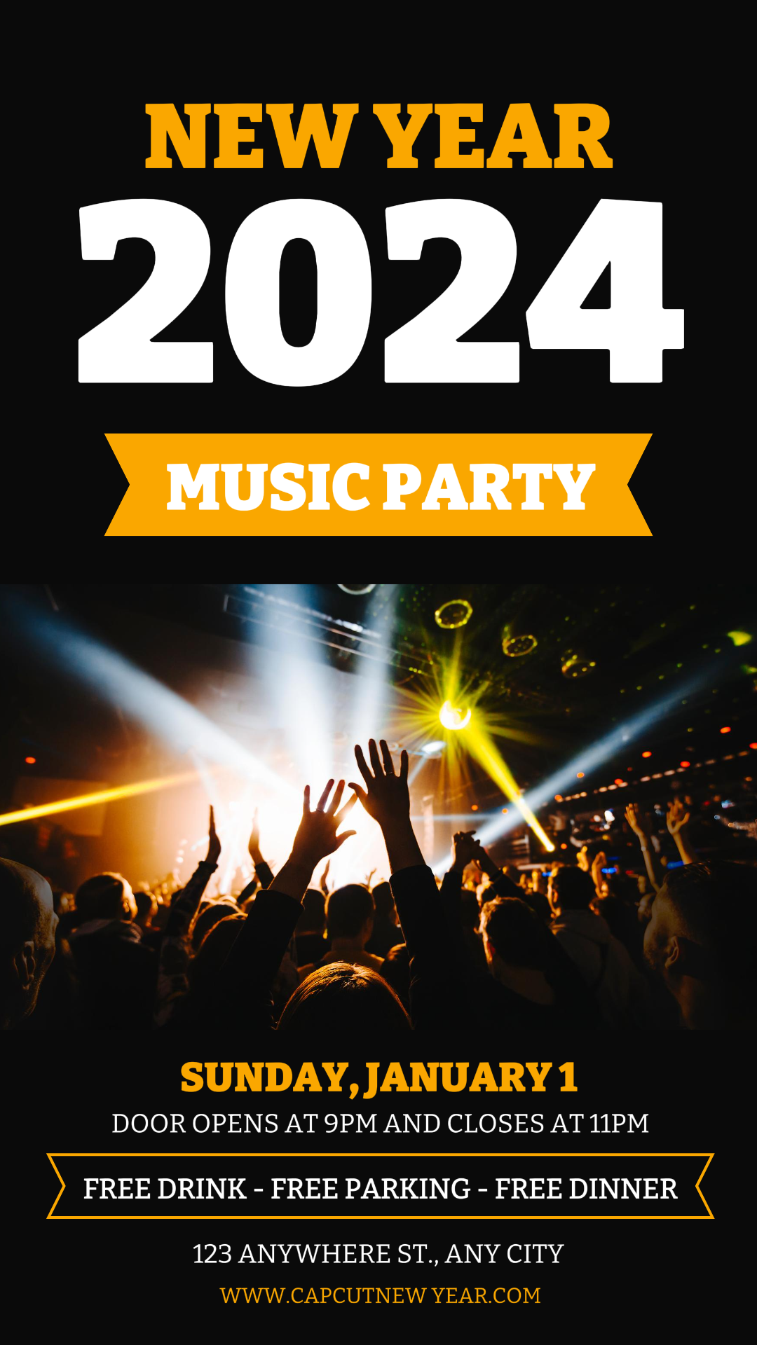 Neujahrsparty Instagram Story