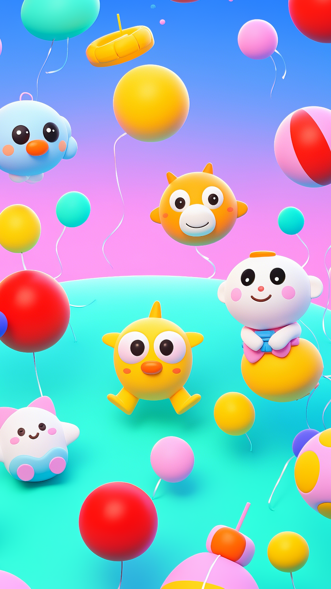 Tapete kreatives Poster süß 3d