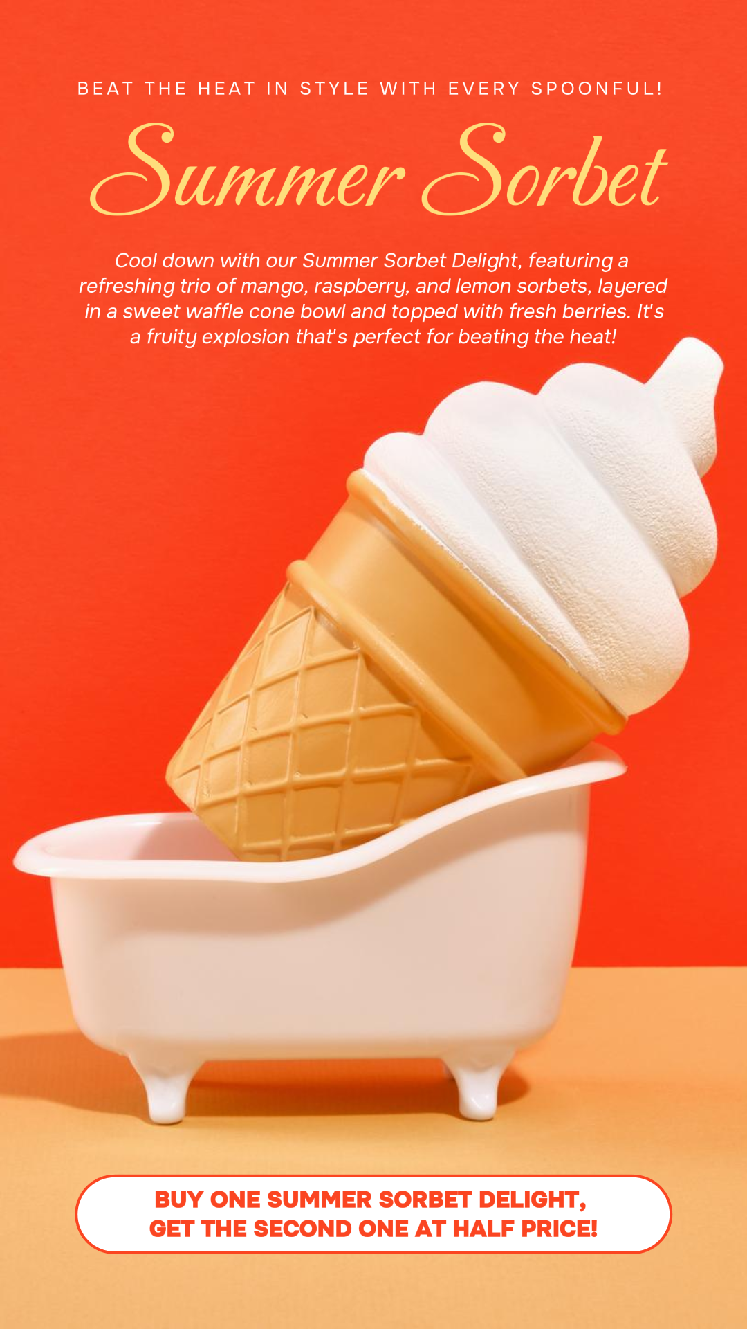 Lebensmittel- und Getränkemarketing-Poster Lebensmittelverkauf Instagram Story Modern Style