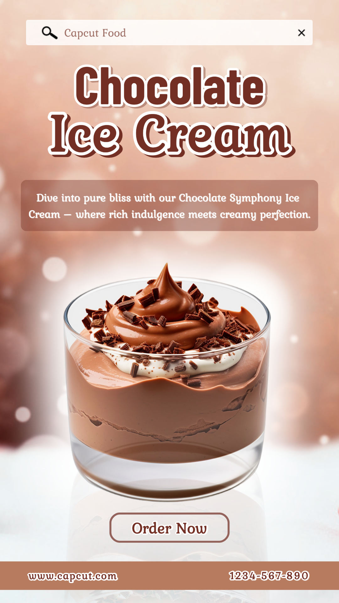 Promosi - Makanan - Es Krim Cokelat 