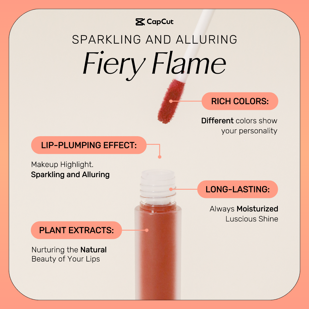 Cosmetics Bright lip gloss Display Minimalist