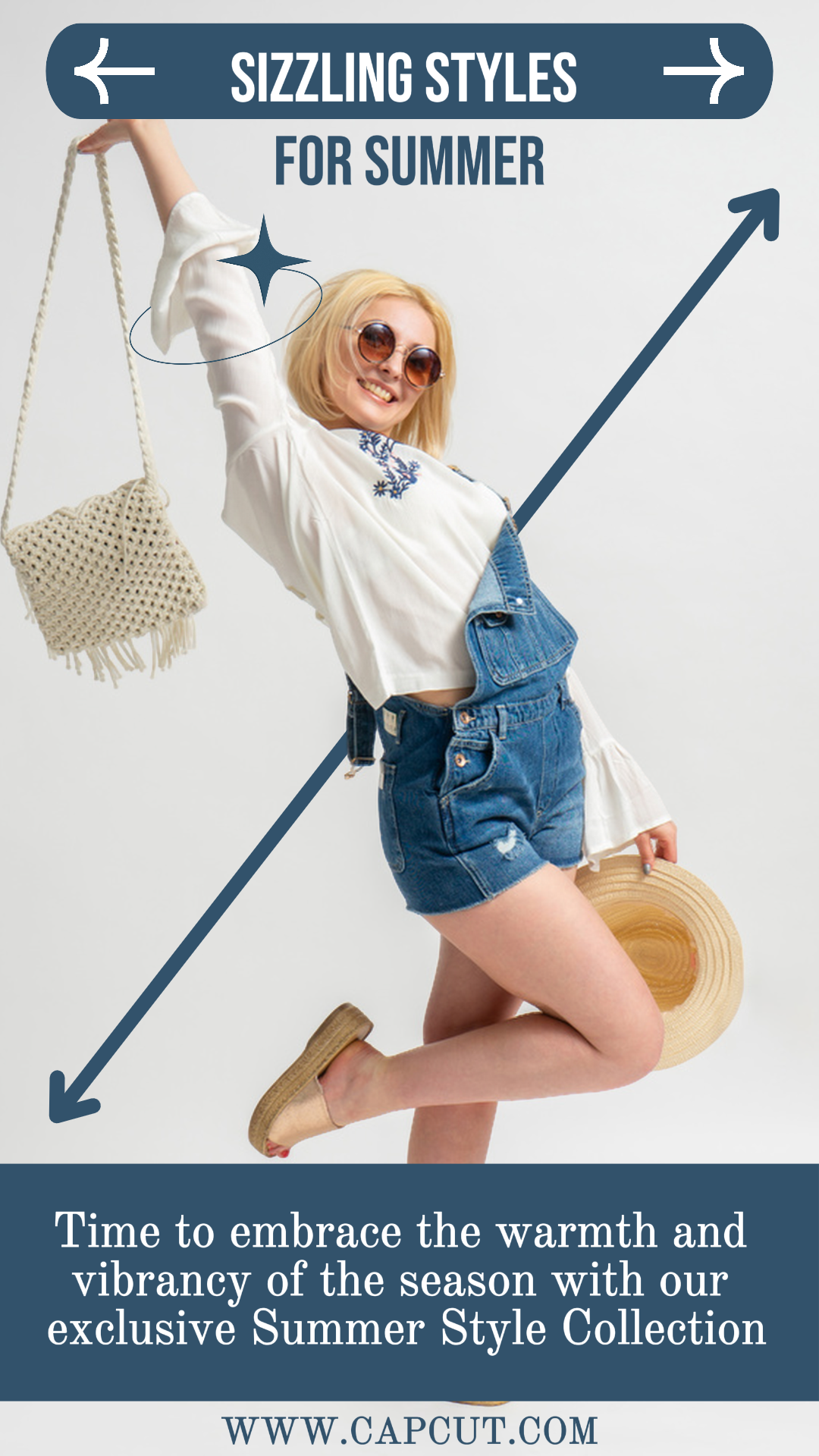 Clothing and Shoes - Marketing Poster Sizzling Styles for Summer Instagram Story