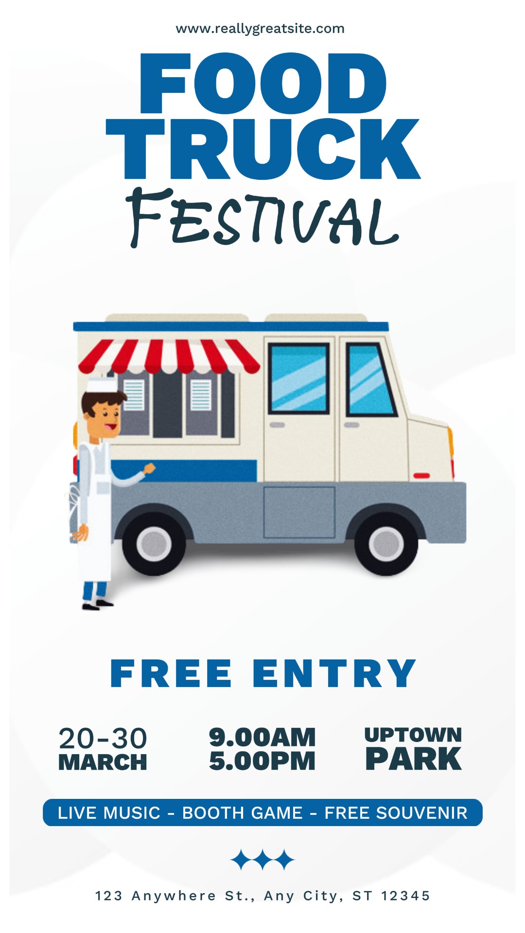 Food Truck Festival Flyer instagram Story