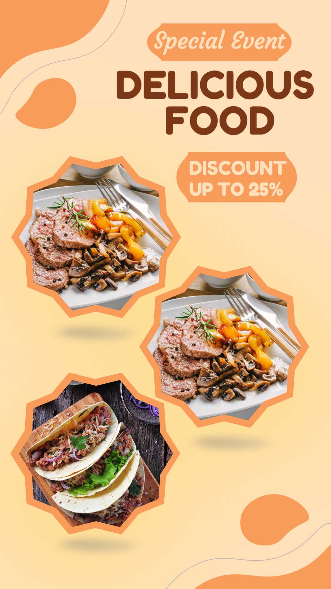 Promotion Food Orange Instagram Story