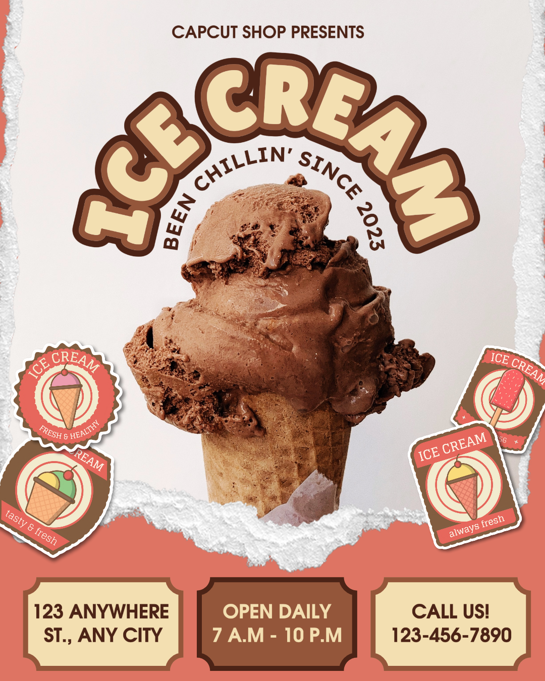 Ice Cream Shop Poster