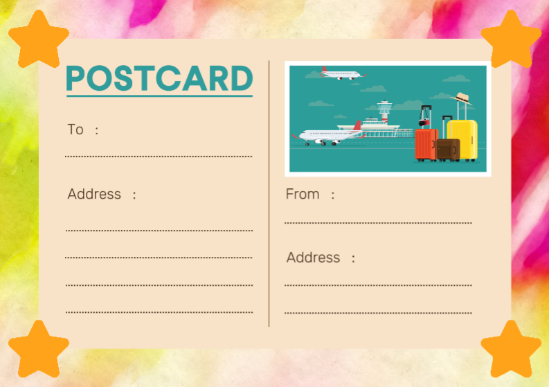 Non-Marketing Postcard with One Image