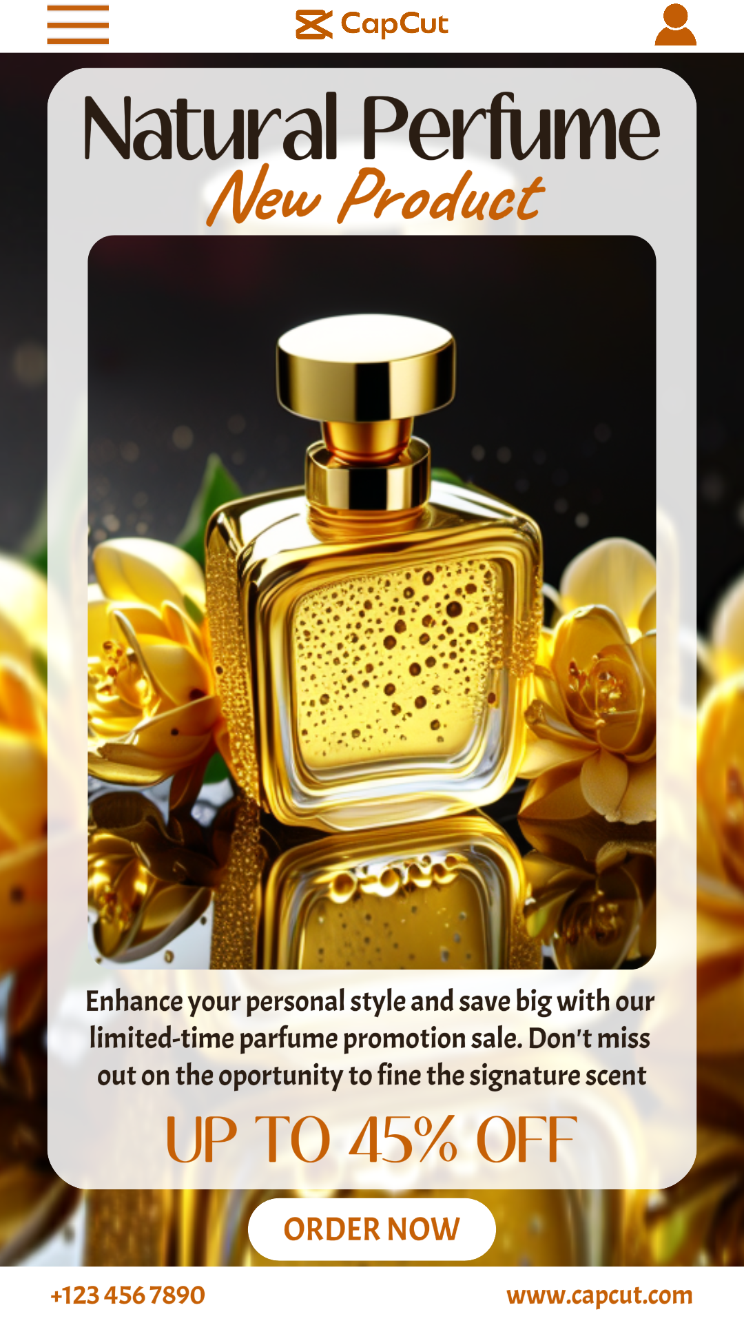 Beauty Perfume Sale Promotion