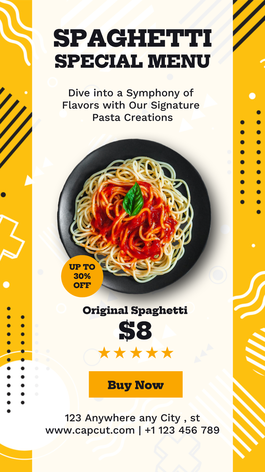 Menu Makanan Promosi Produk Cerita Instagram