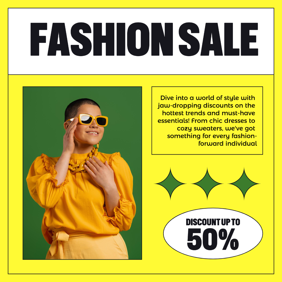 Moda Tom Em Tom Estilo Instagram Post Amarelo