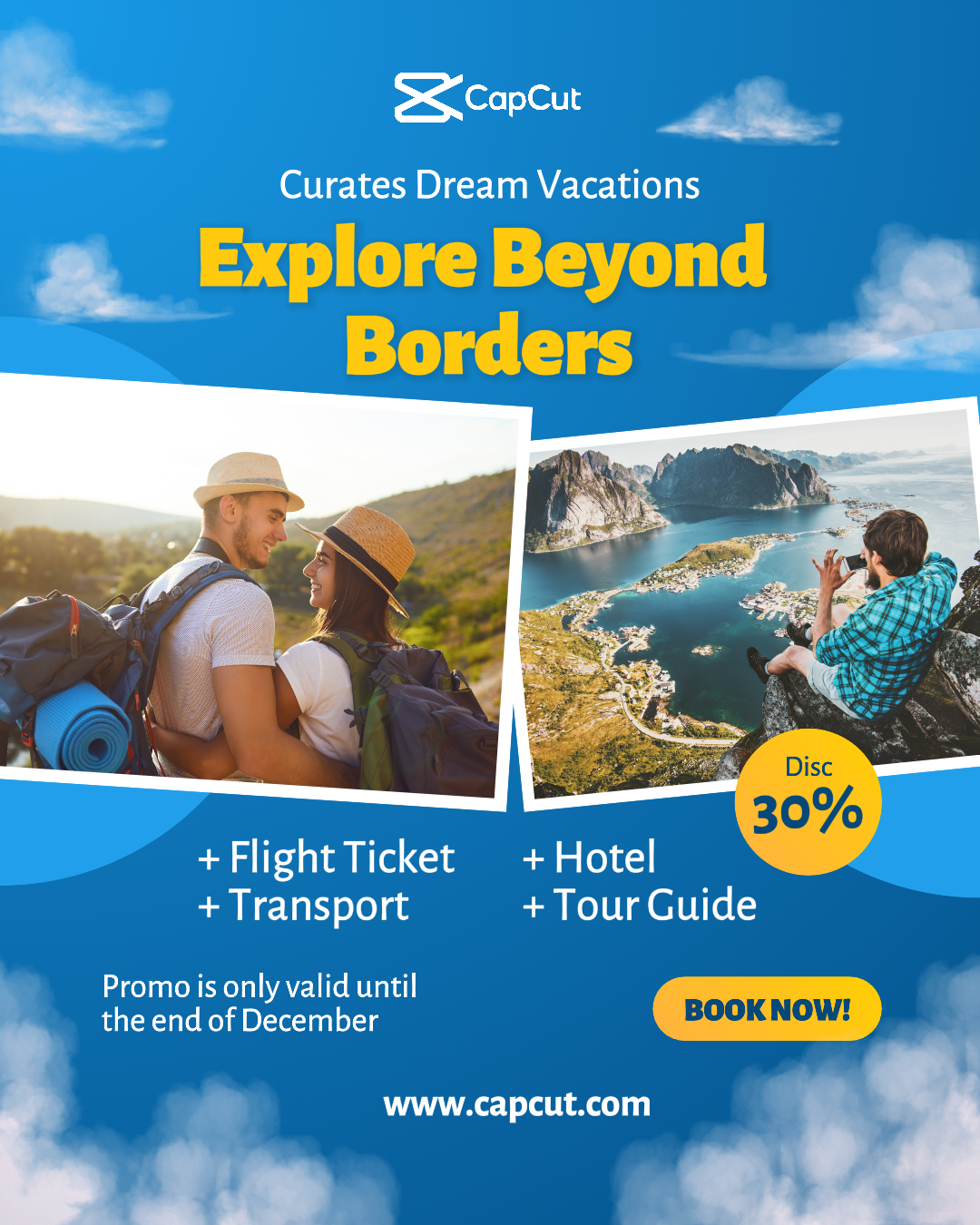 Travel and Tourism Industry Holiday Instagram Portrait Business Promotion