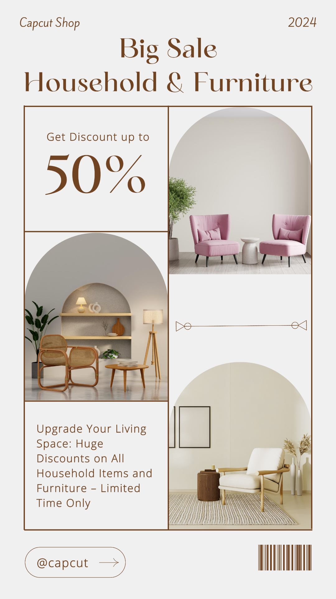Household and Furniture Marketing Poster Instagram Story Big Sale 