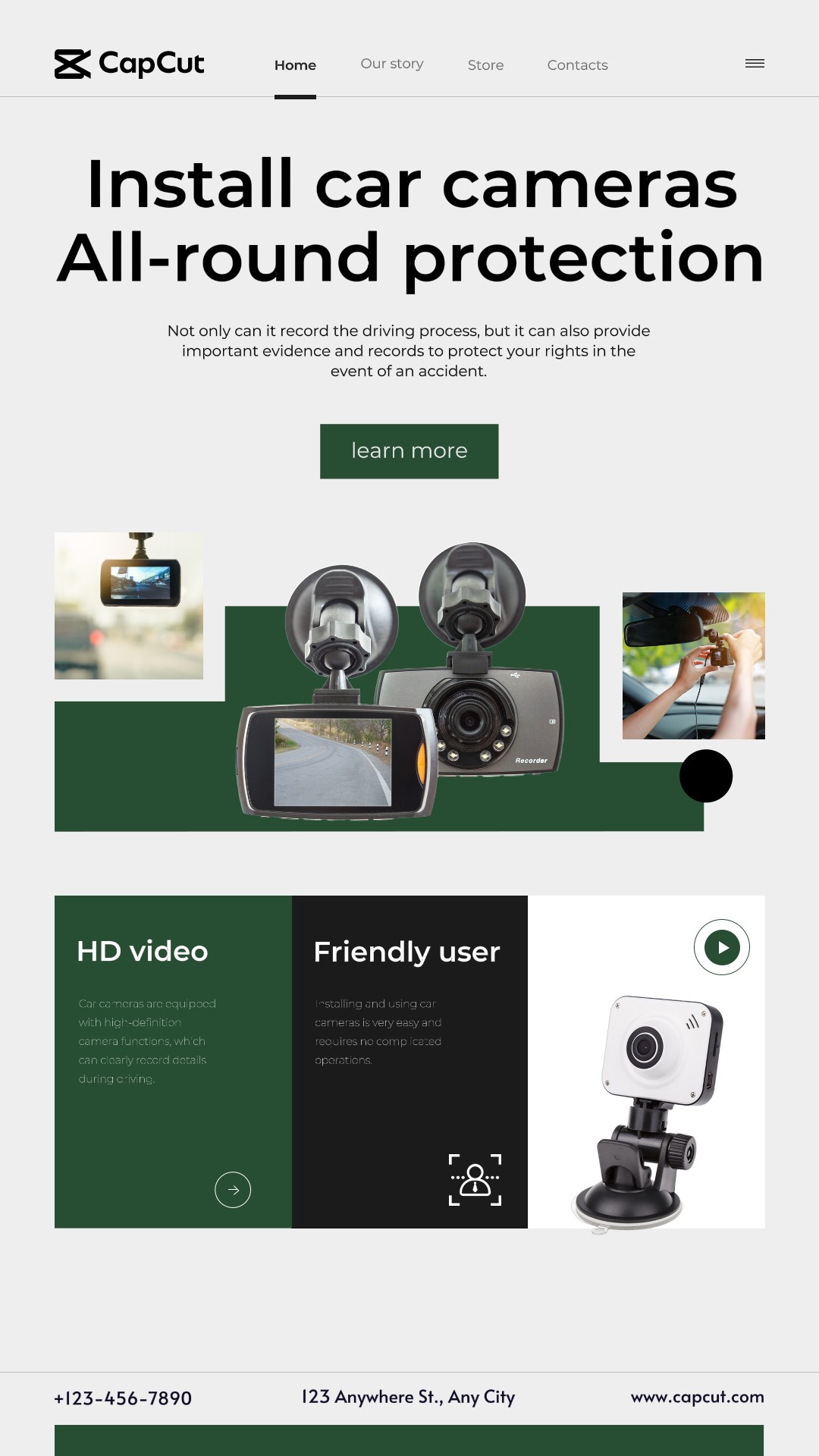 자동차 부품 운전 녹음기 홍보 간단