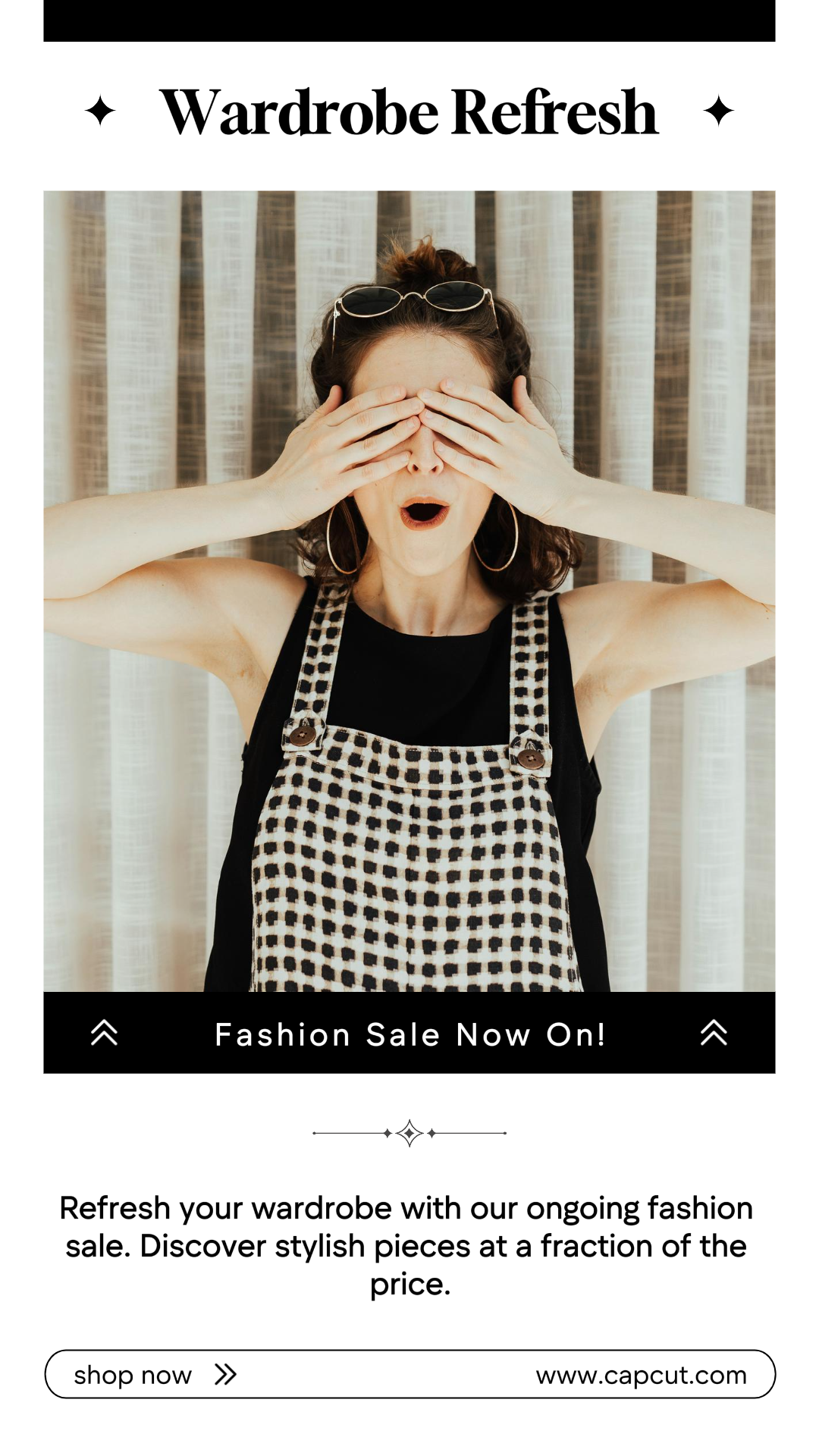 Image Template Clothing and shoes marketing poster Instagram Story Minimalist