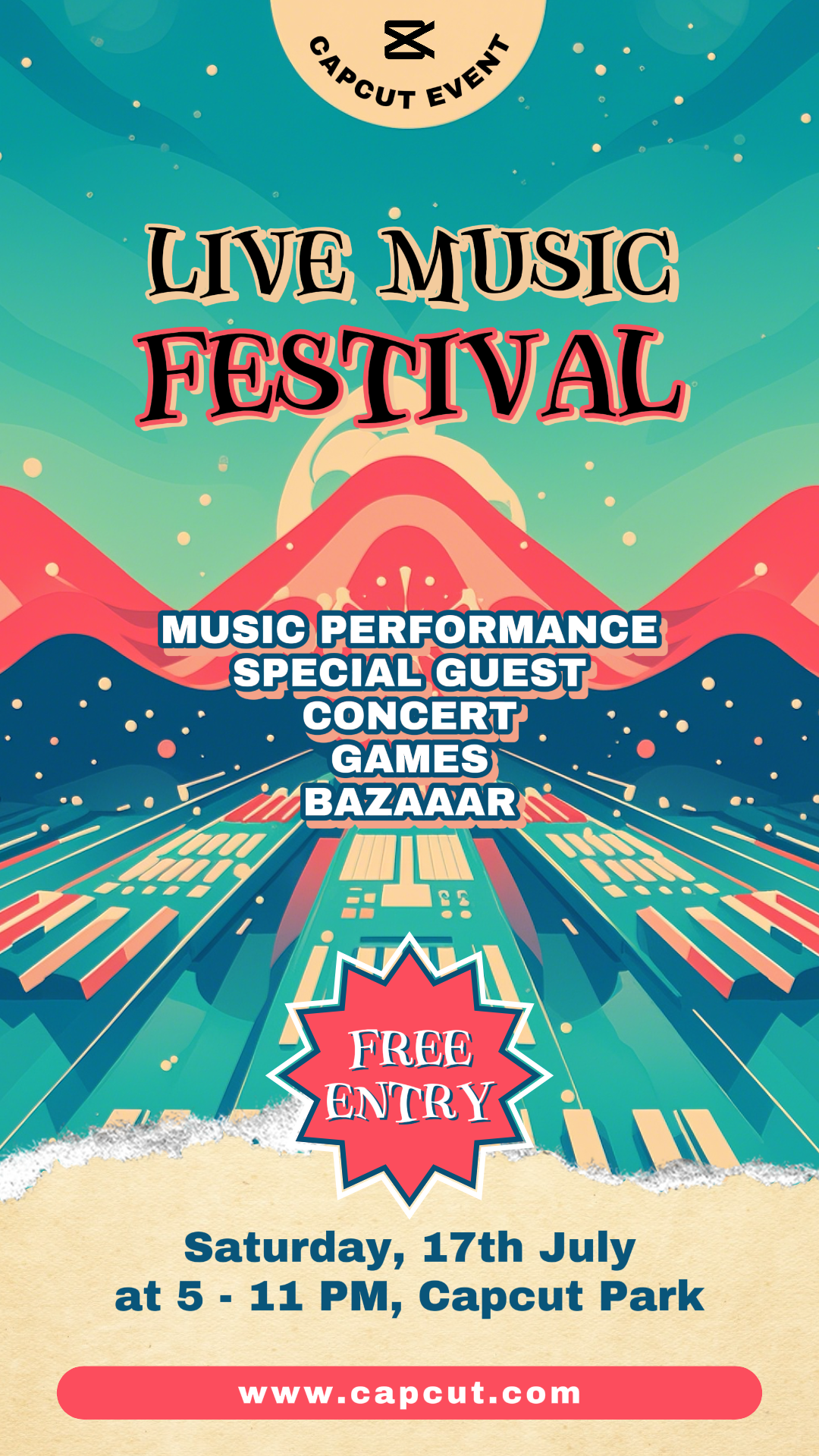 Entertainment Live Music Festival Instagram Story