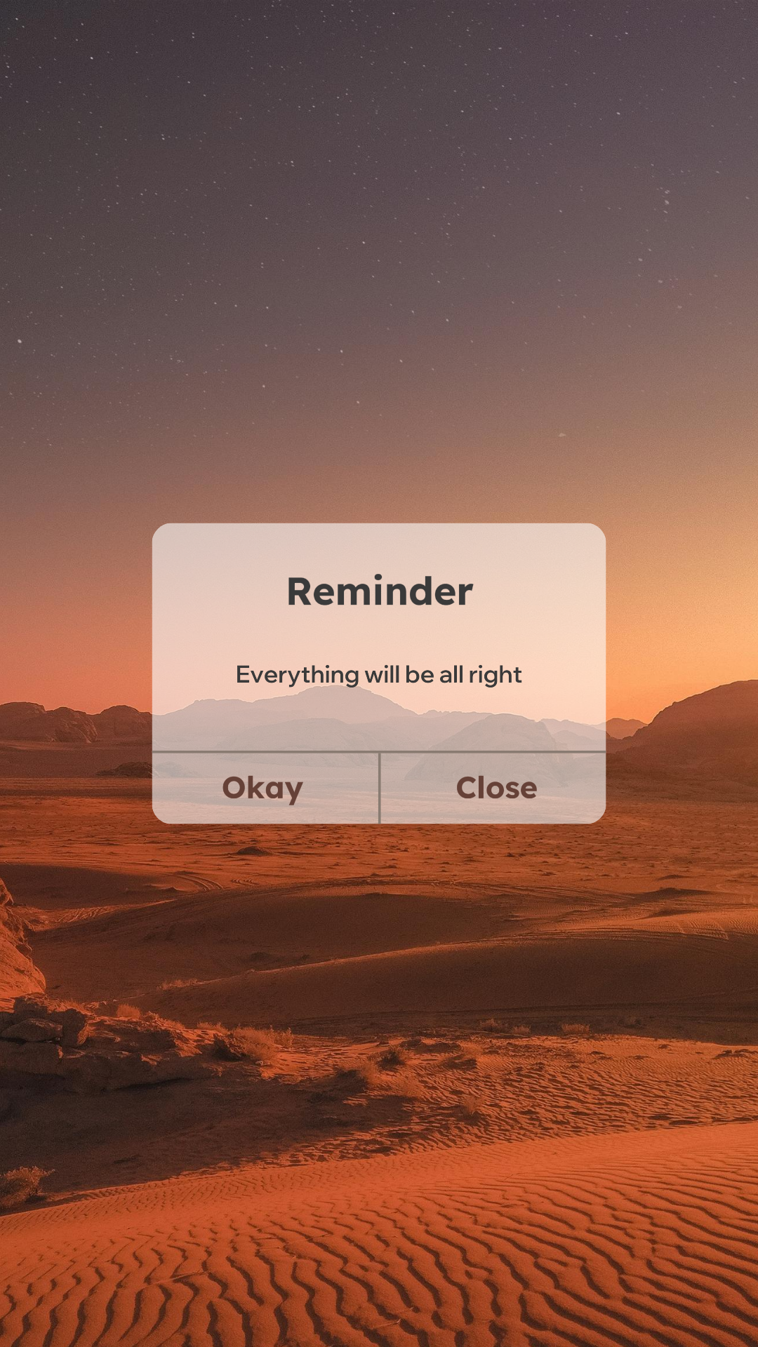 Fondo de pantalla póster creativo, todo estará bien.