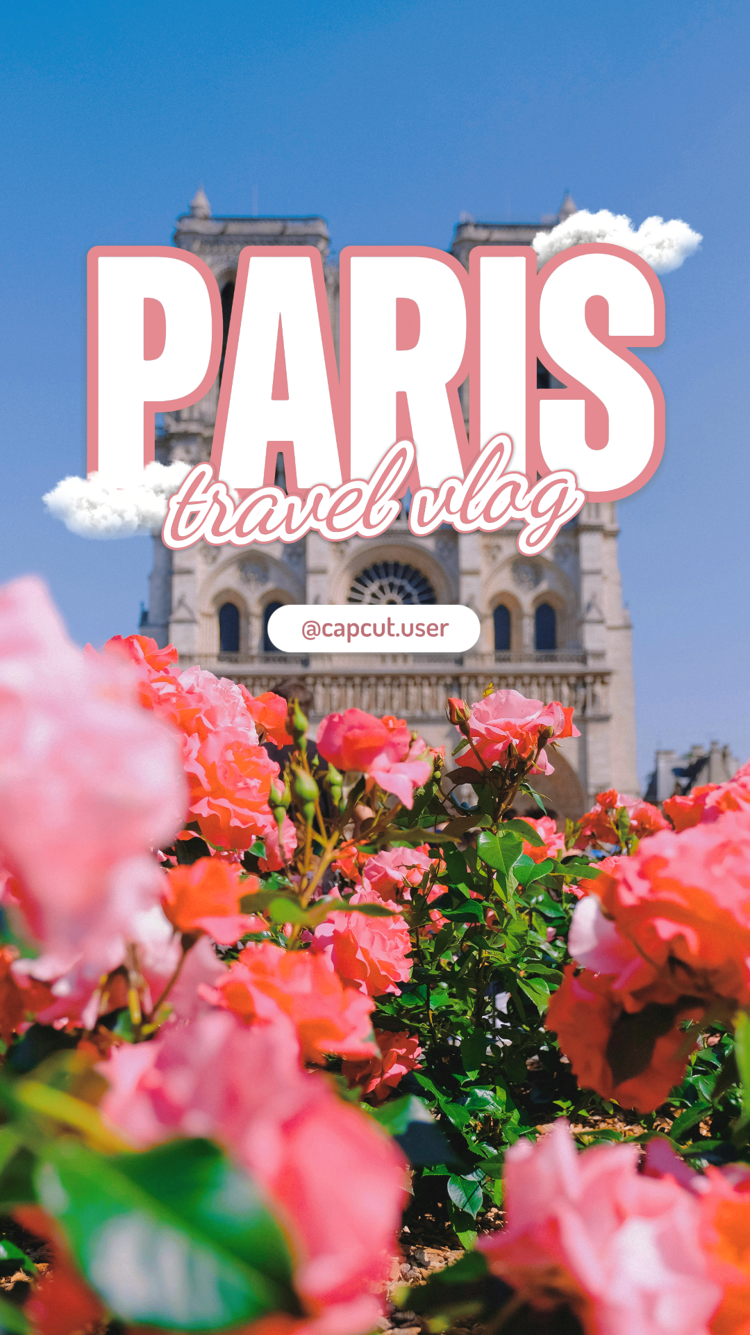 TikTok 썸네일 - 여행 - 파리 여행 브이로그