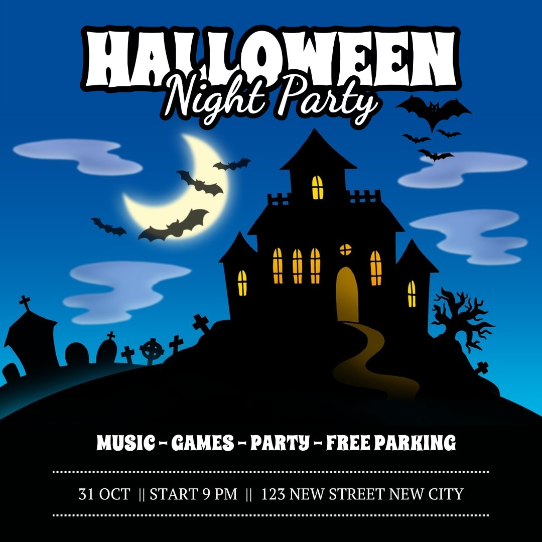 Post no Instagram da festa de Halloween