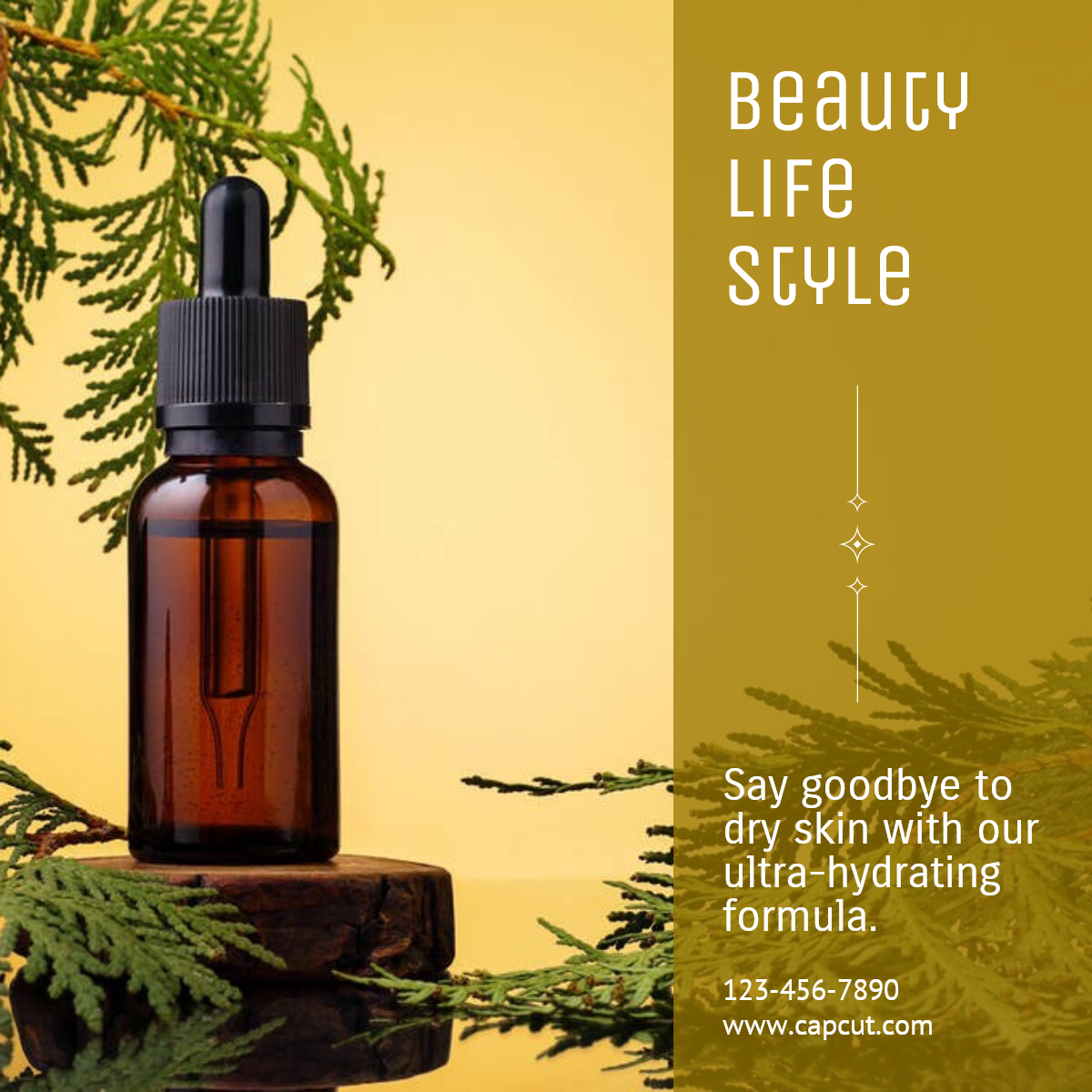 Exhibición de productos de belleza y cuidado personal