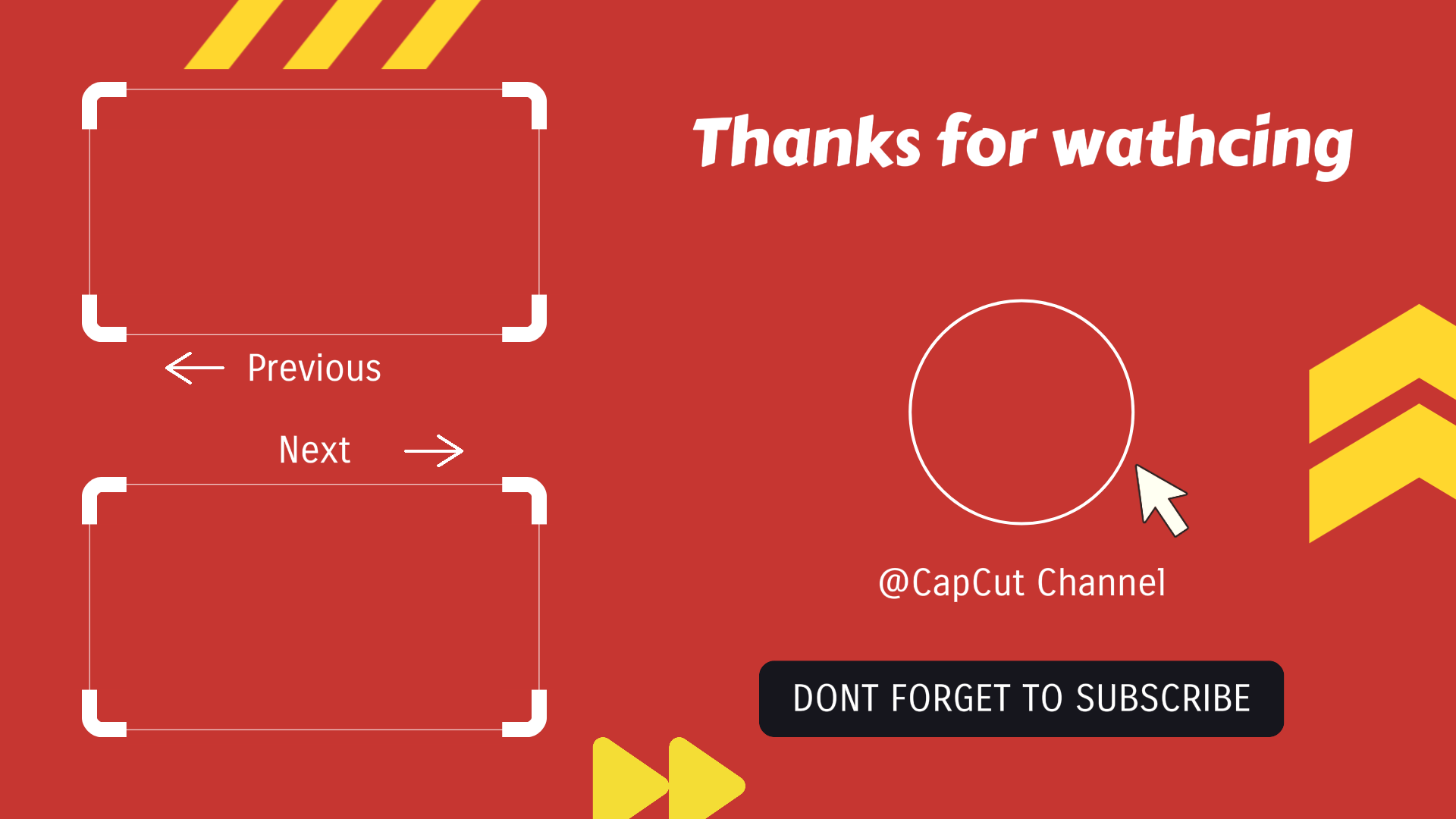 Non-marketing Youtube Endscreen Red Card