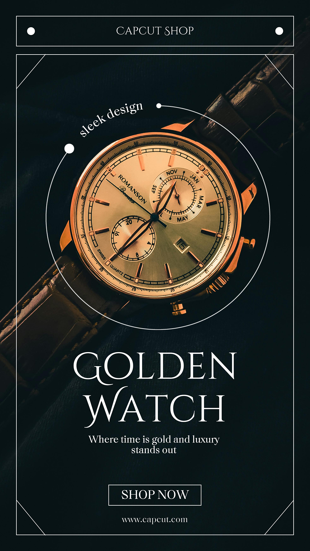 Joyas y accesorios de relojes dorados - Insta Story