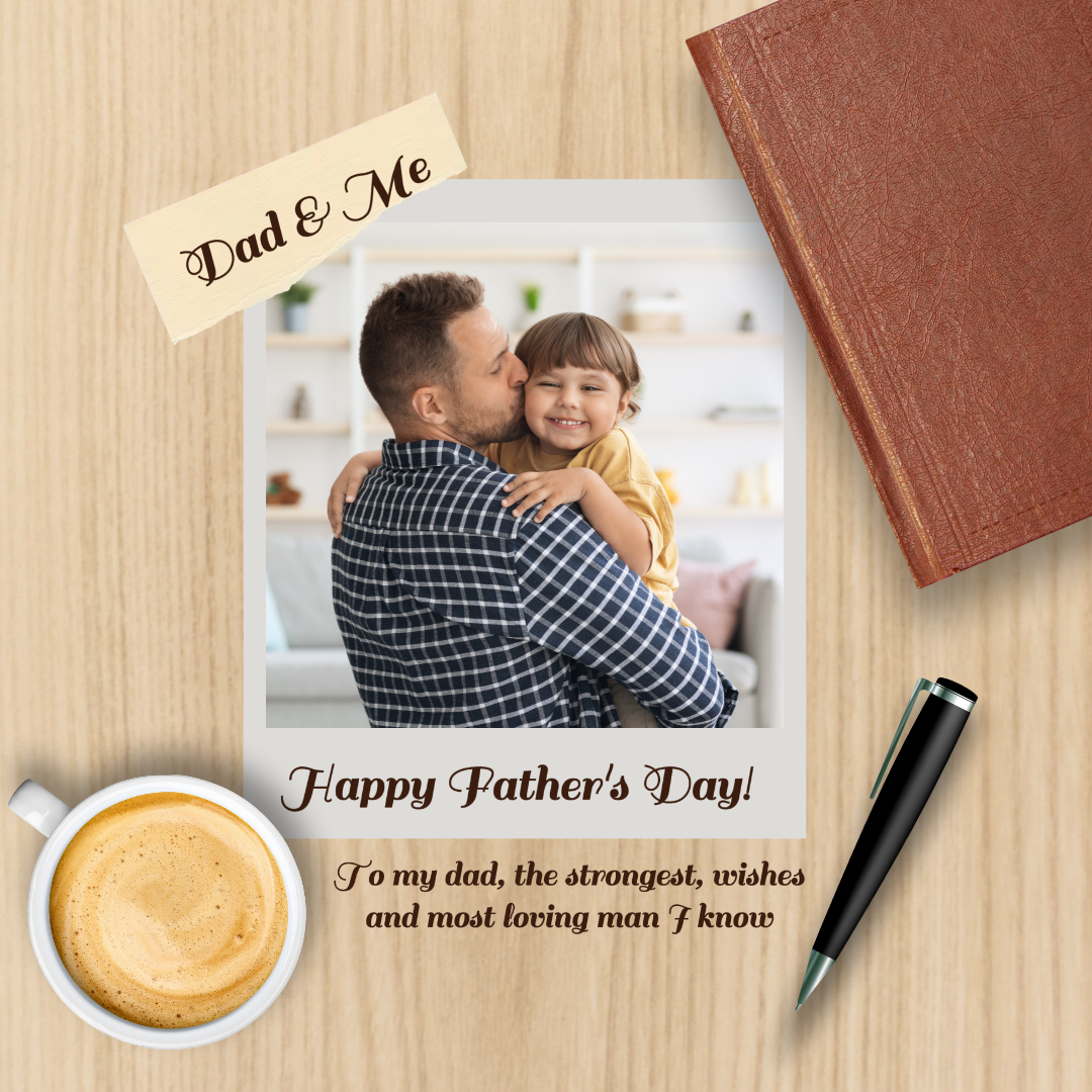 Kreatives Poster zum Vatertag Instagram Post