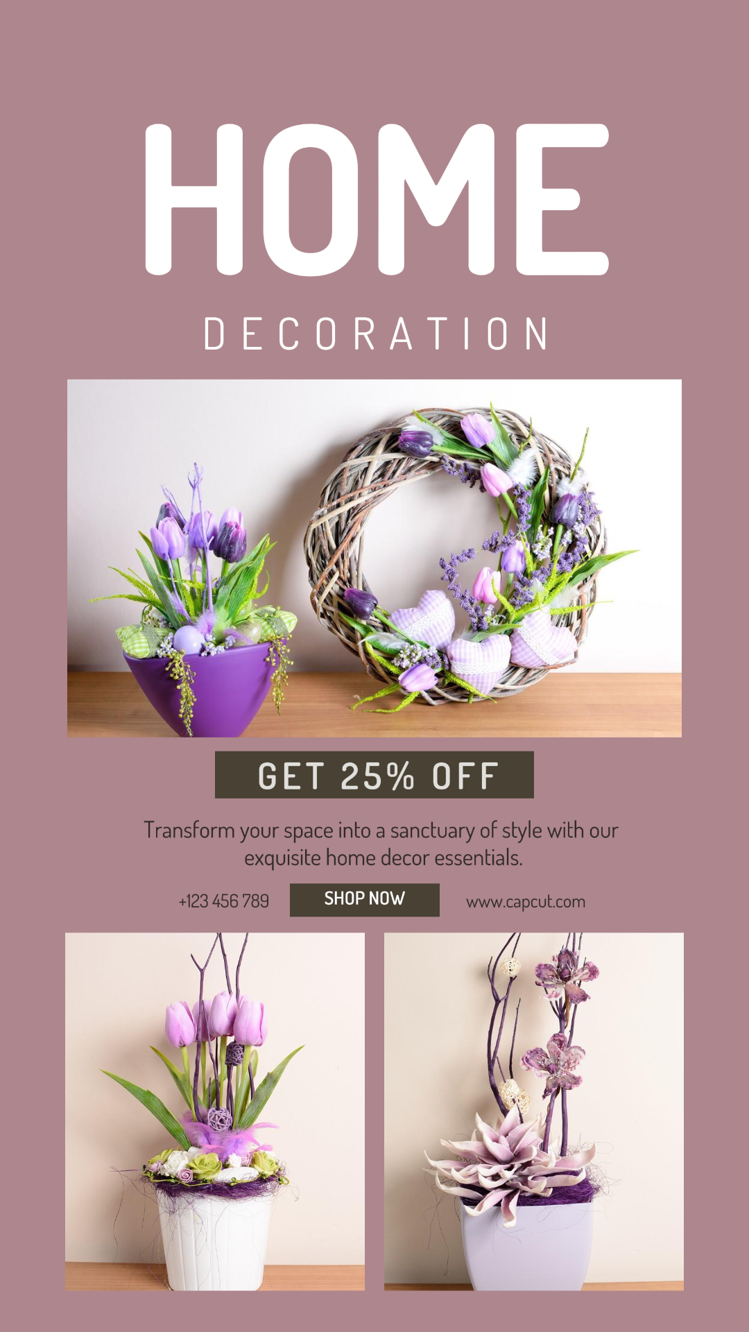 Cartel de marketing de collage minimalista Decoración del hogar de TikTok