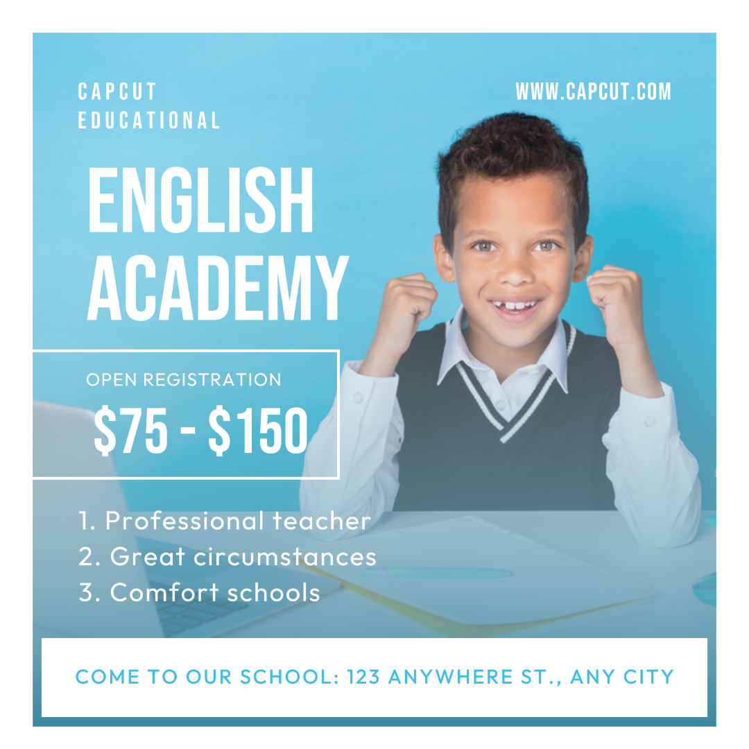 Marketing-Poster - Allgemeine Werbung - Englische Akademie