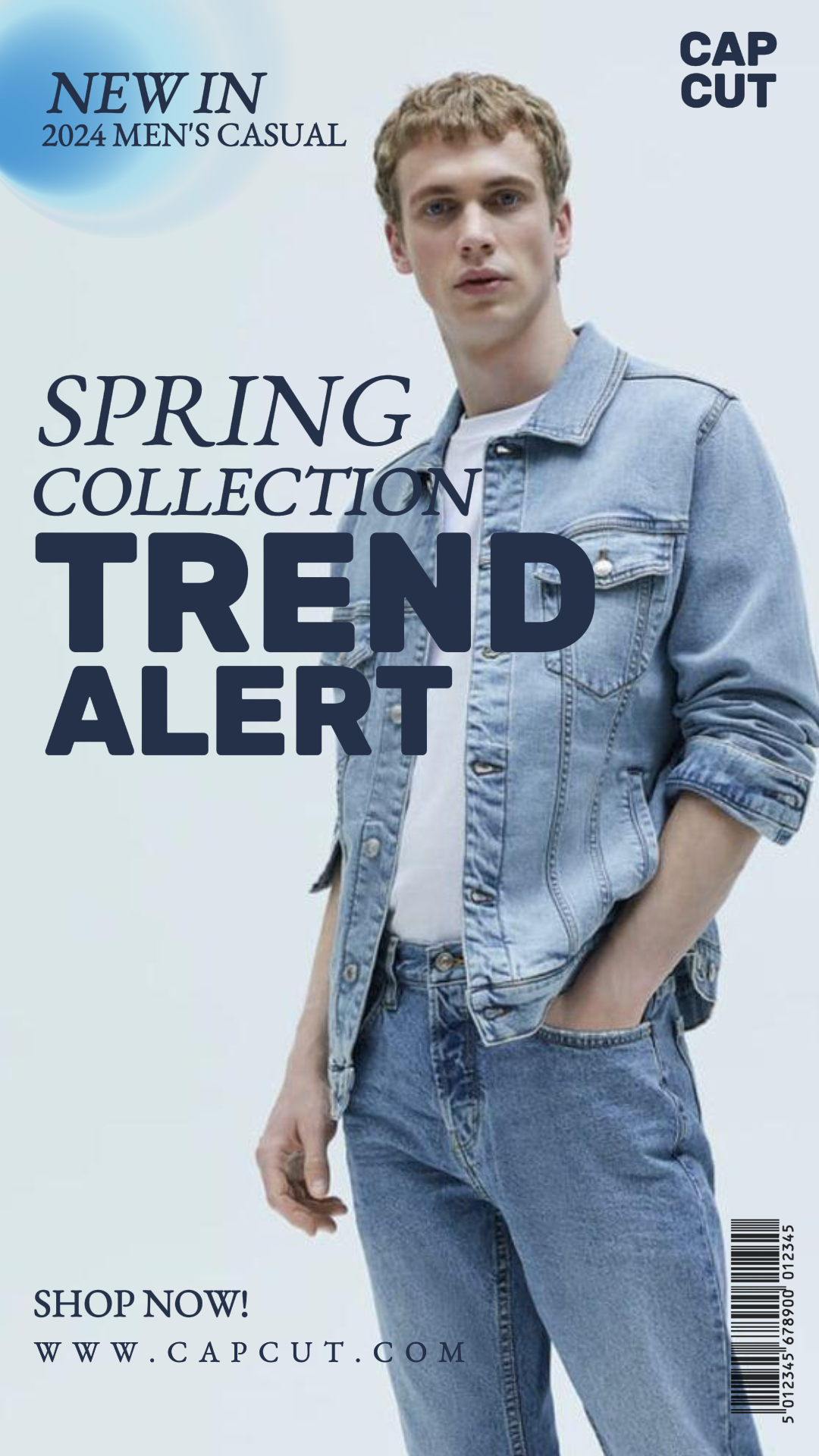 Affiche de marketing vestimentaire -Alerte tendance - Collection printemps - Instagram Story